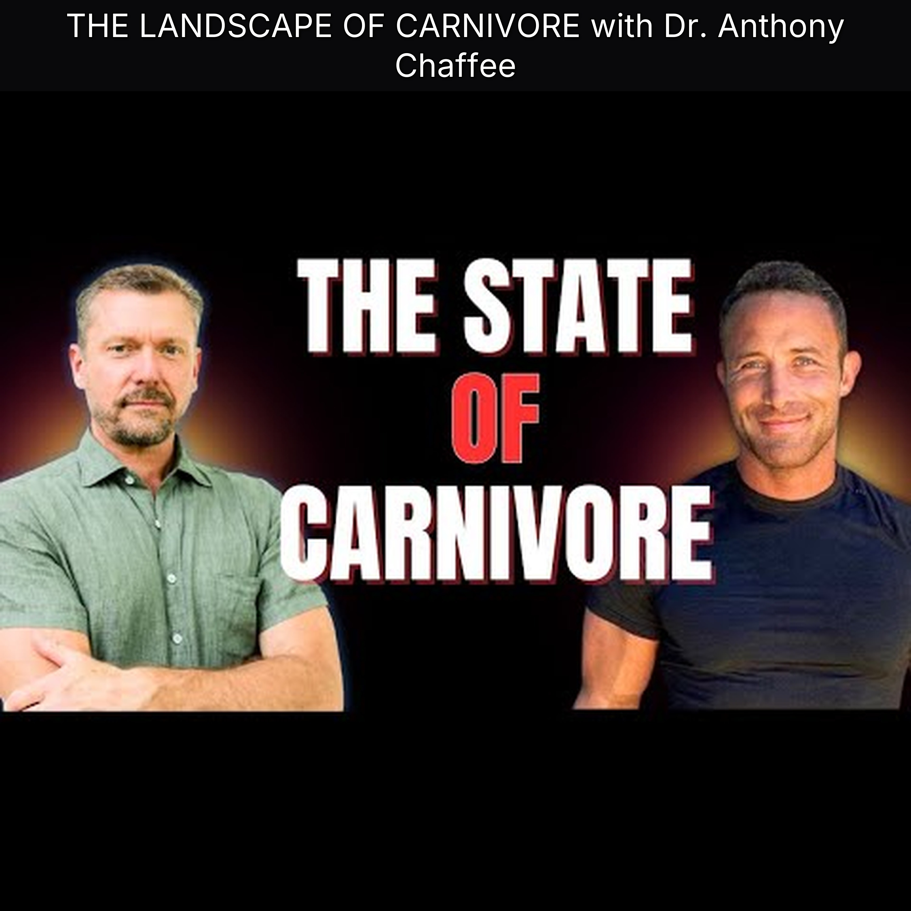 THE LANDSCAPE OF CARNIVORE with Dr. Anthony Chaffee