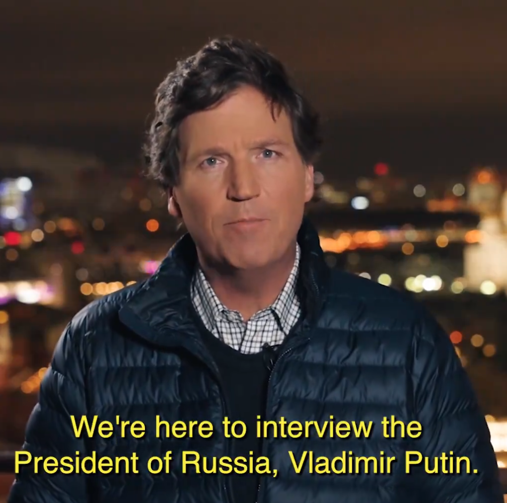 Tucker Carlson to Interview Putin