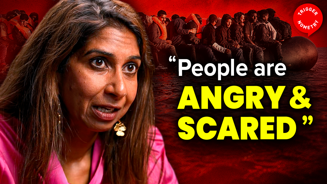 TRIGGERnometry - "They Never Wanted To Stop The Boats" Suella Braverman episode artwork
