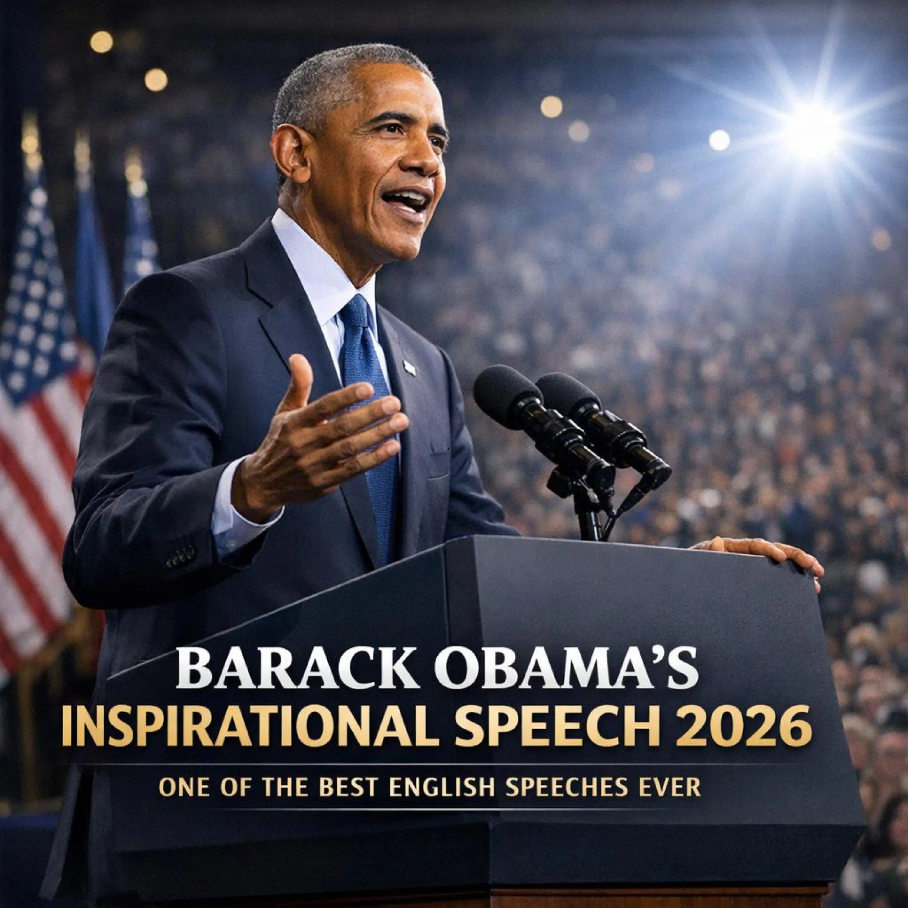 Barack Obama's Inspirational Speech 2024: One of the Best English Speeches Ever episode artwork