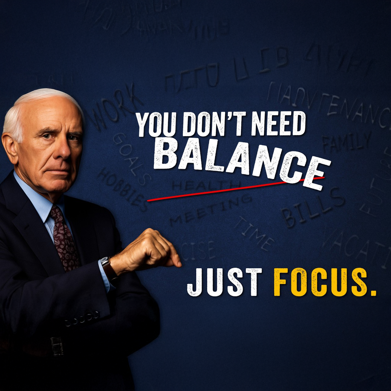 You Don't Need Balance. You Need Focus. | Jim Rohn Motivation