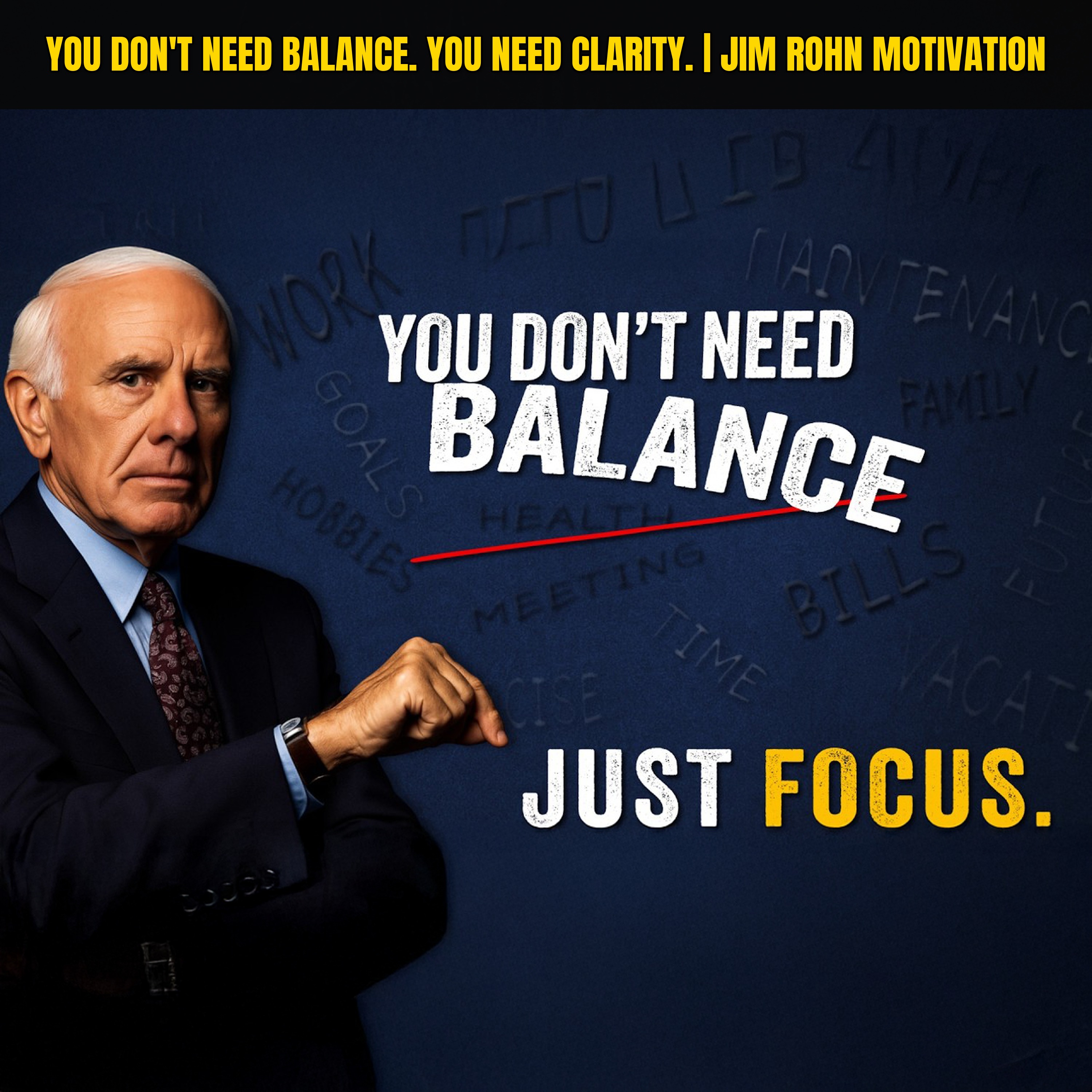 You Don't Need Balance. You Need Clarity. | Jim Rohn Motivation