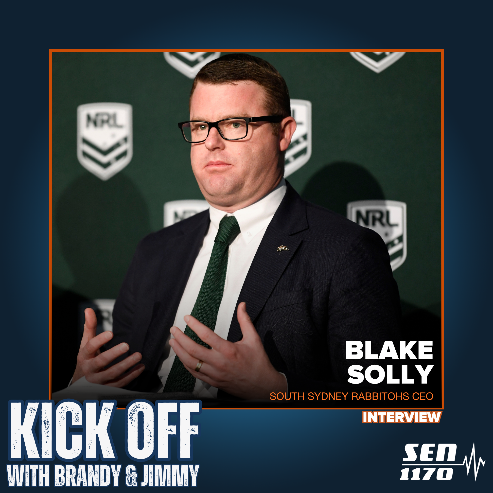 "We want to soak up the moment": South Sydney CEO Blake Solly on Jai Arrow's 100th game (4/9/26) episode artwork