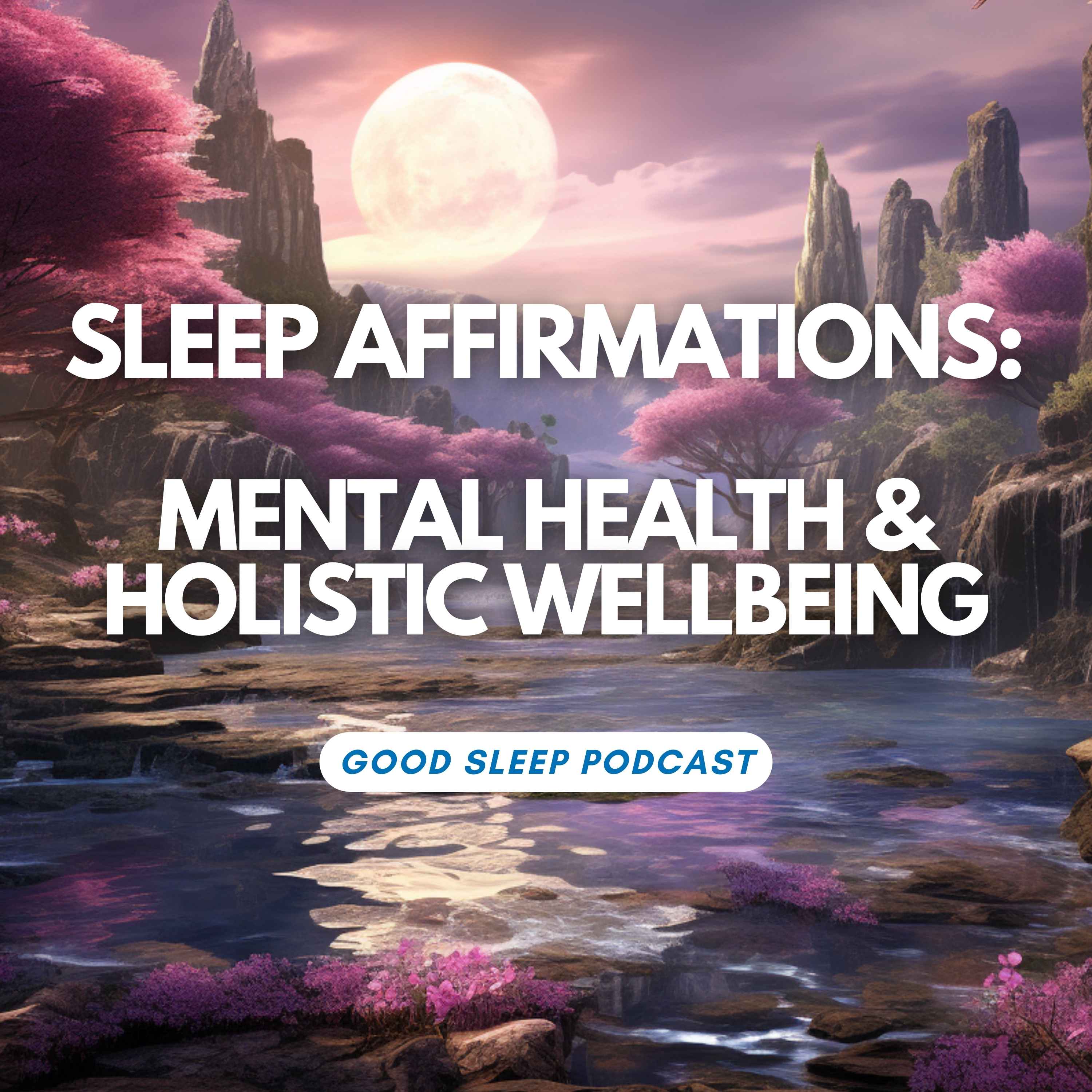 WITH MUSIC - Mental Health Reset: Positive Sleep Affirmations