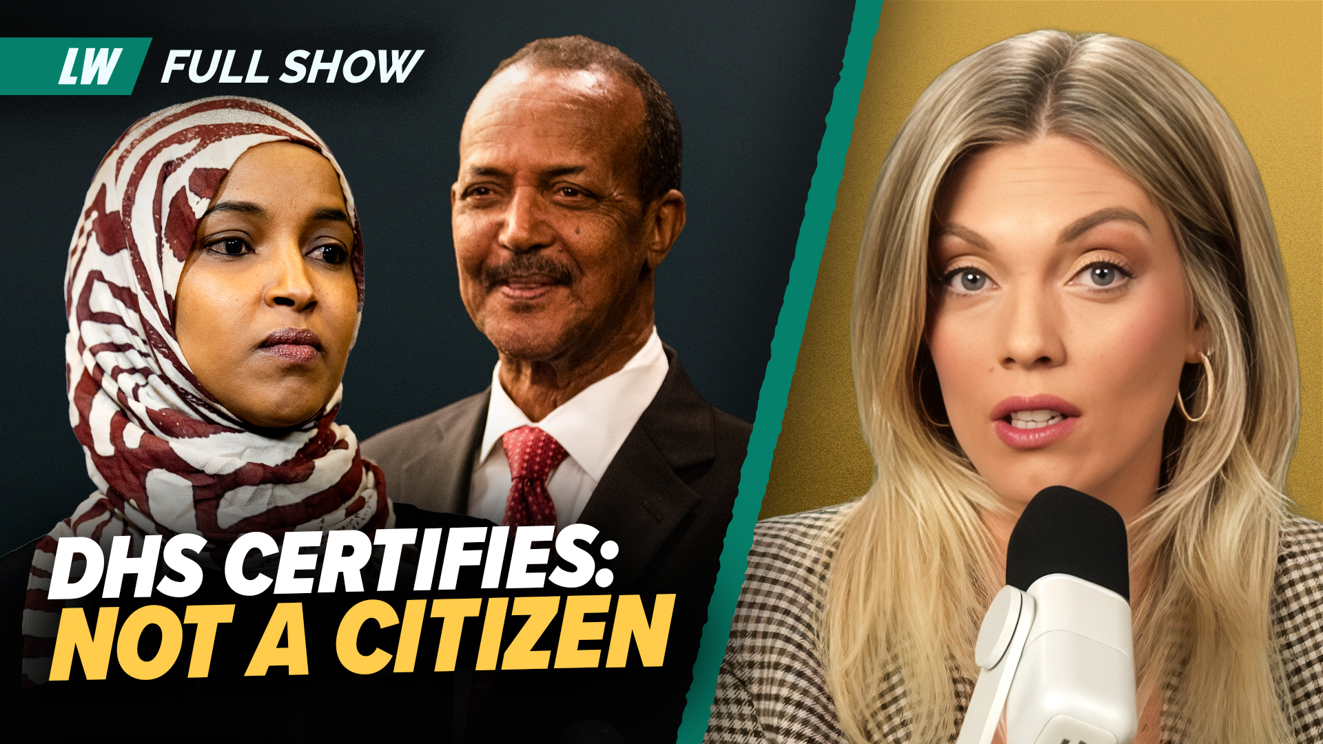 The Liz Wheeler Show - UPDATE: DHS Certifies Ilhan Omar’s Father’s Citizenship Record Doesn’t Exist | Ep 304 episode artwork