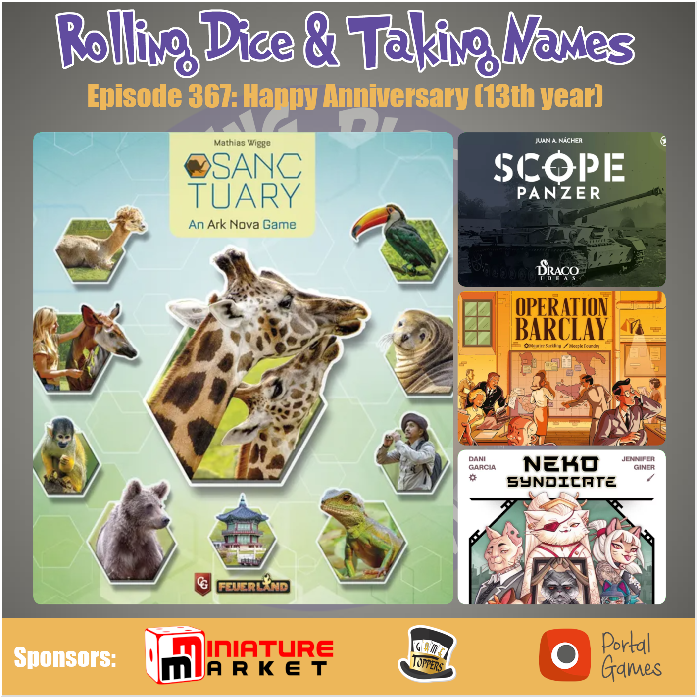 Episode 367: Sanctuary, Operation Barclay, Scope Panzer, Neko Syndicate