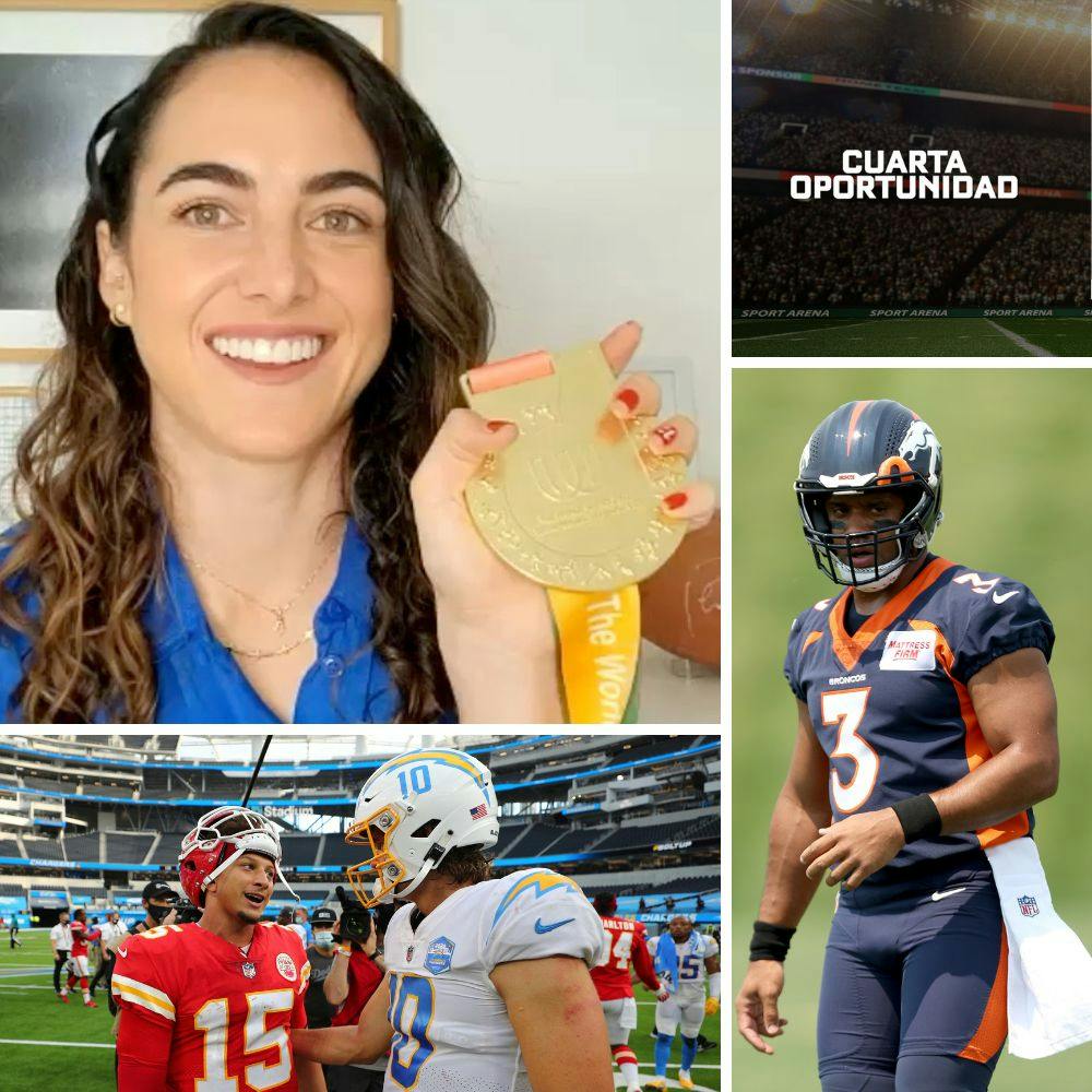 El importante mensaje de Rebeca Landa con medalla de oro en mano  ¿Chiefs, Broncos o Chargers quién se queda con el Oeste?