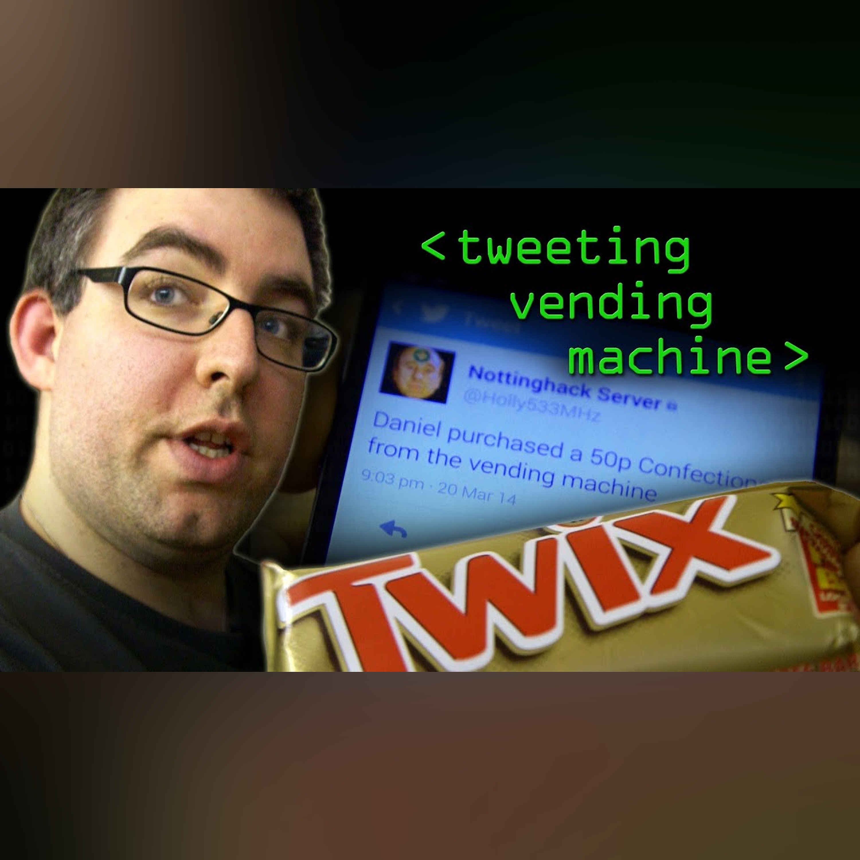 The Tweeting Vending Machine Hack - Computerphile episode artwork