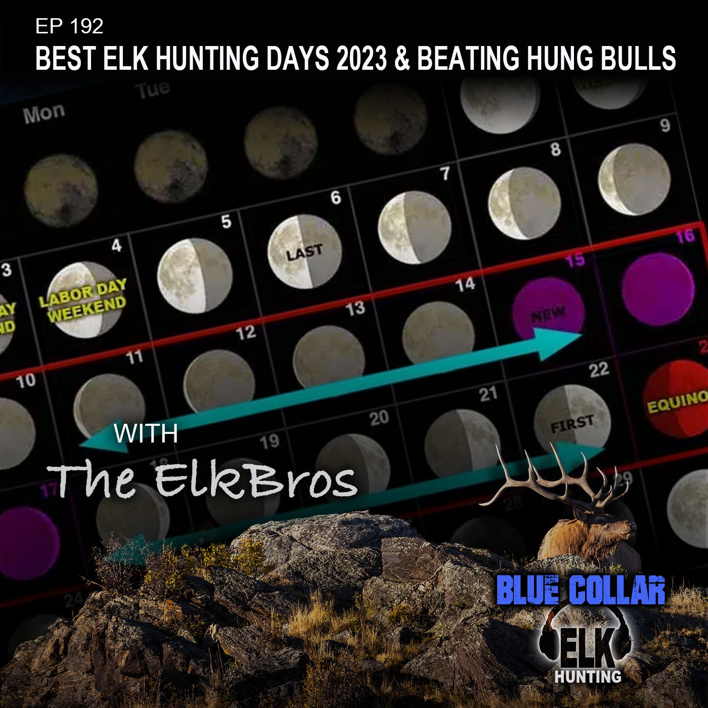 EP 192 Best Elk Hunting Days 2023 & Hung Bull Scenarios ElkBros Blue