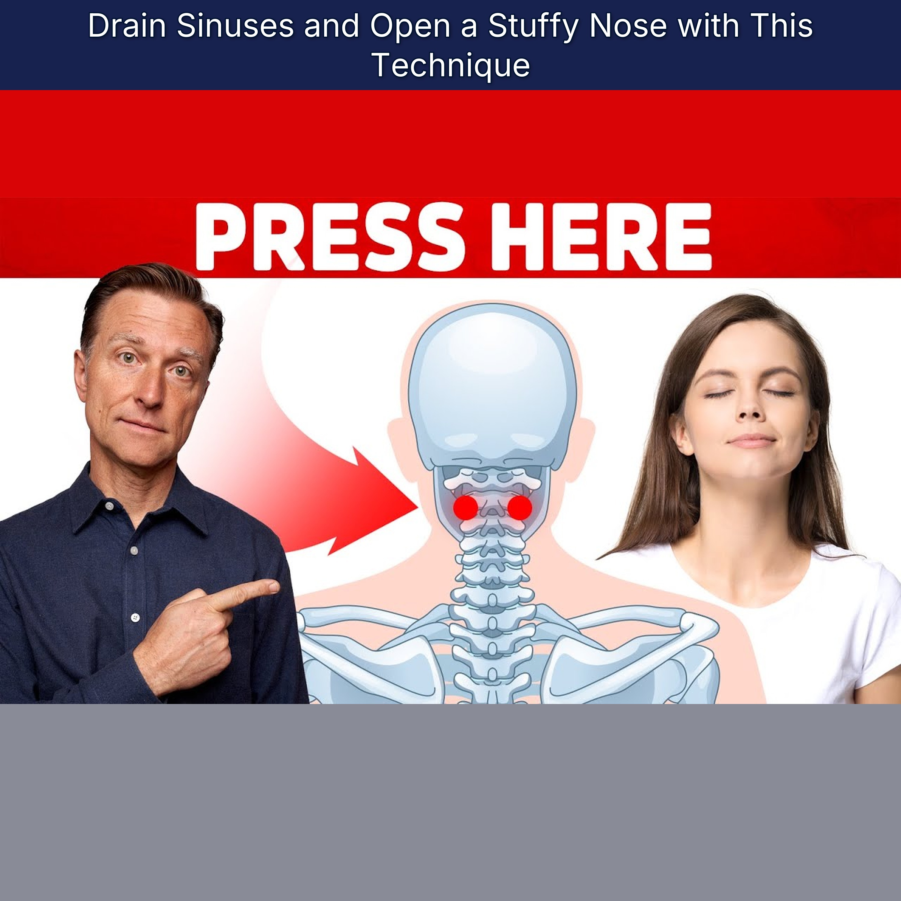 Drain Sinuses and Open a Stuffy Nose with This Technique