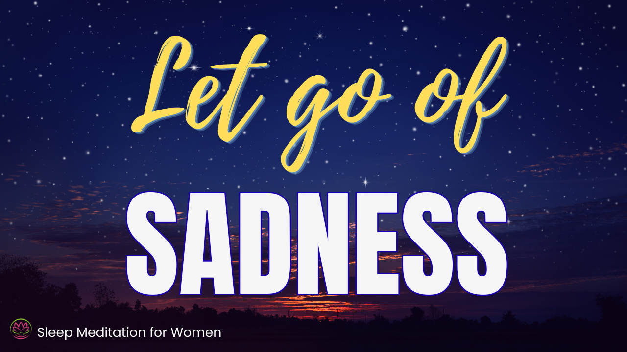 Sleep Meditation for Sadness 💜 Release Emotional Pain and Fall Asleep Peacefully