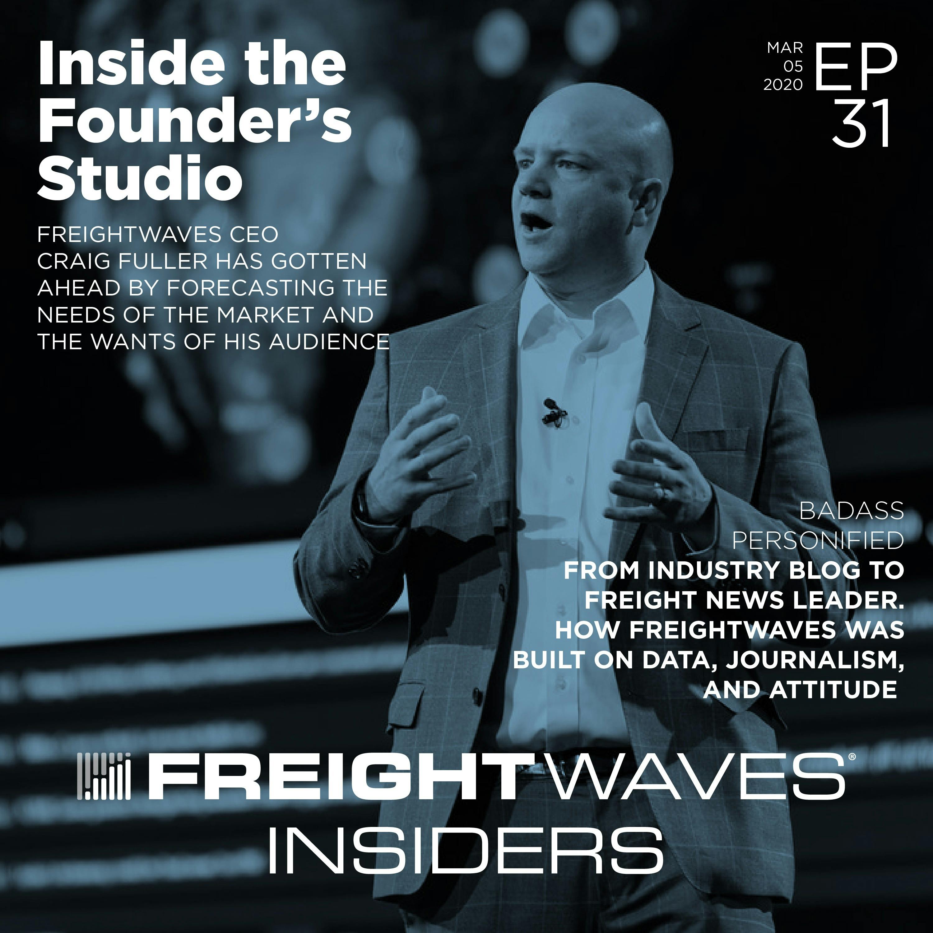 Inside the founder's studio with FreightWaves CEO and founder Craig Fuller