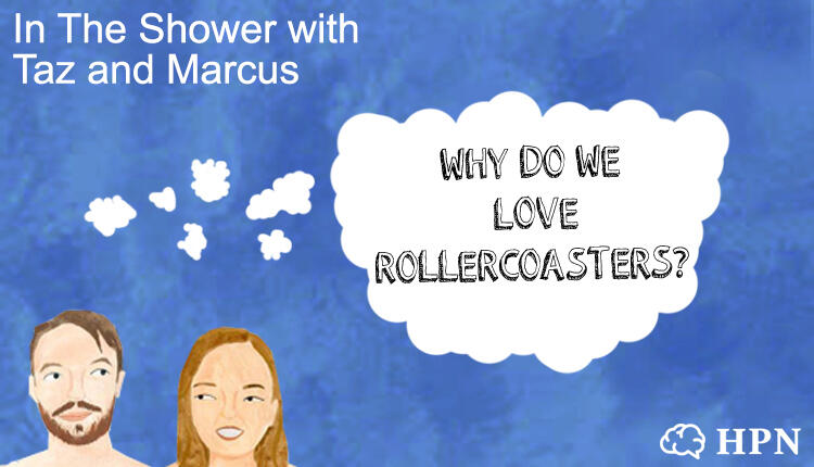 In The Shower with Taz and Marcus | Why Do We Like Rollercoasters? podcast artwork