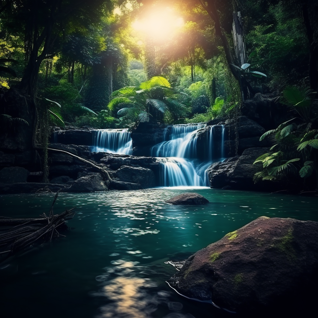 Relax 1 Hour  ASMR Relaxing Nature Sounds Sleep Calming Water Sound Forest Bird Song Waterfall