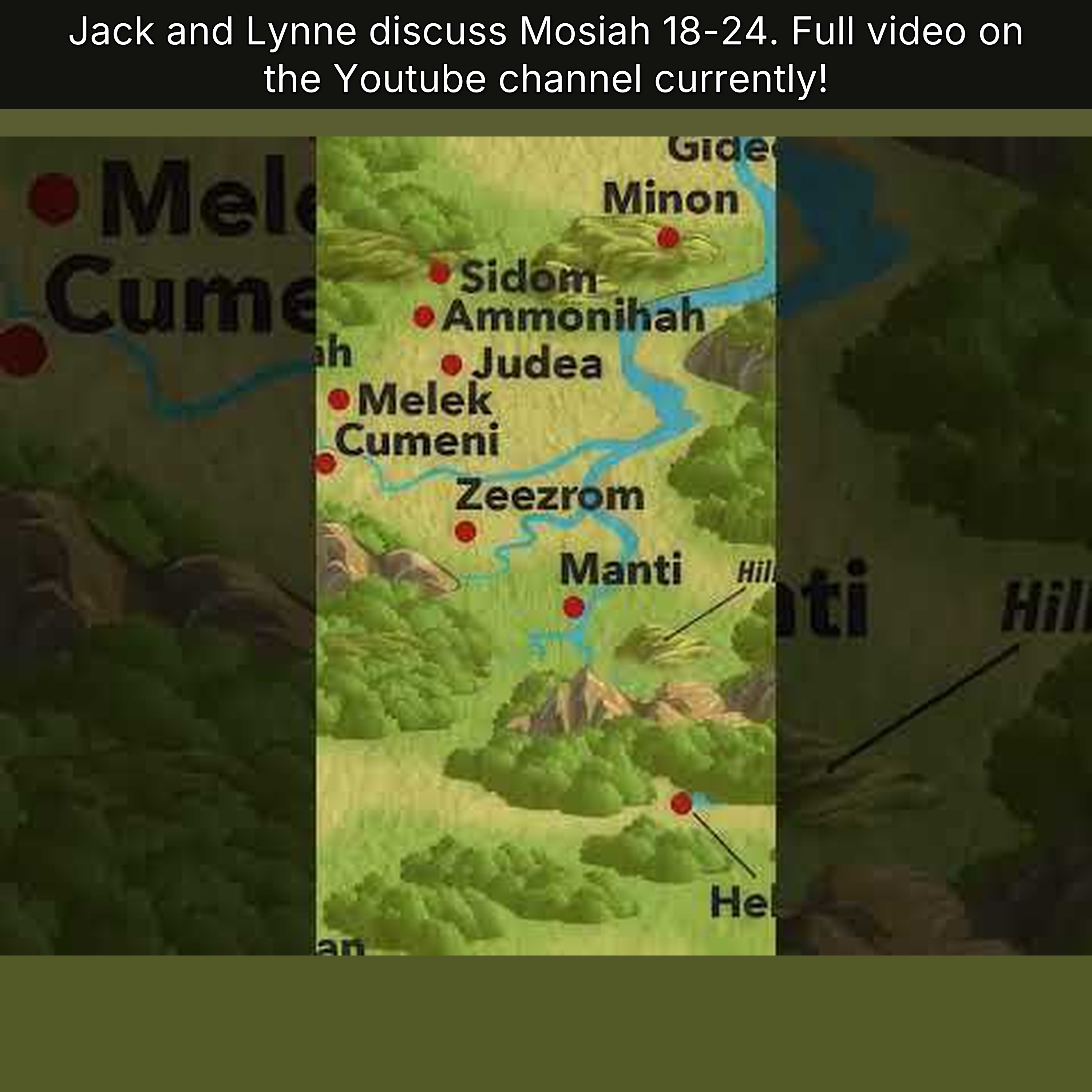 Jack and Lynne discuss Mosiah 18-24. Full video on the Youtube channel currently! episode artwork