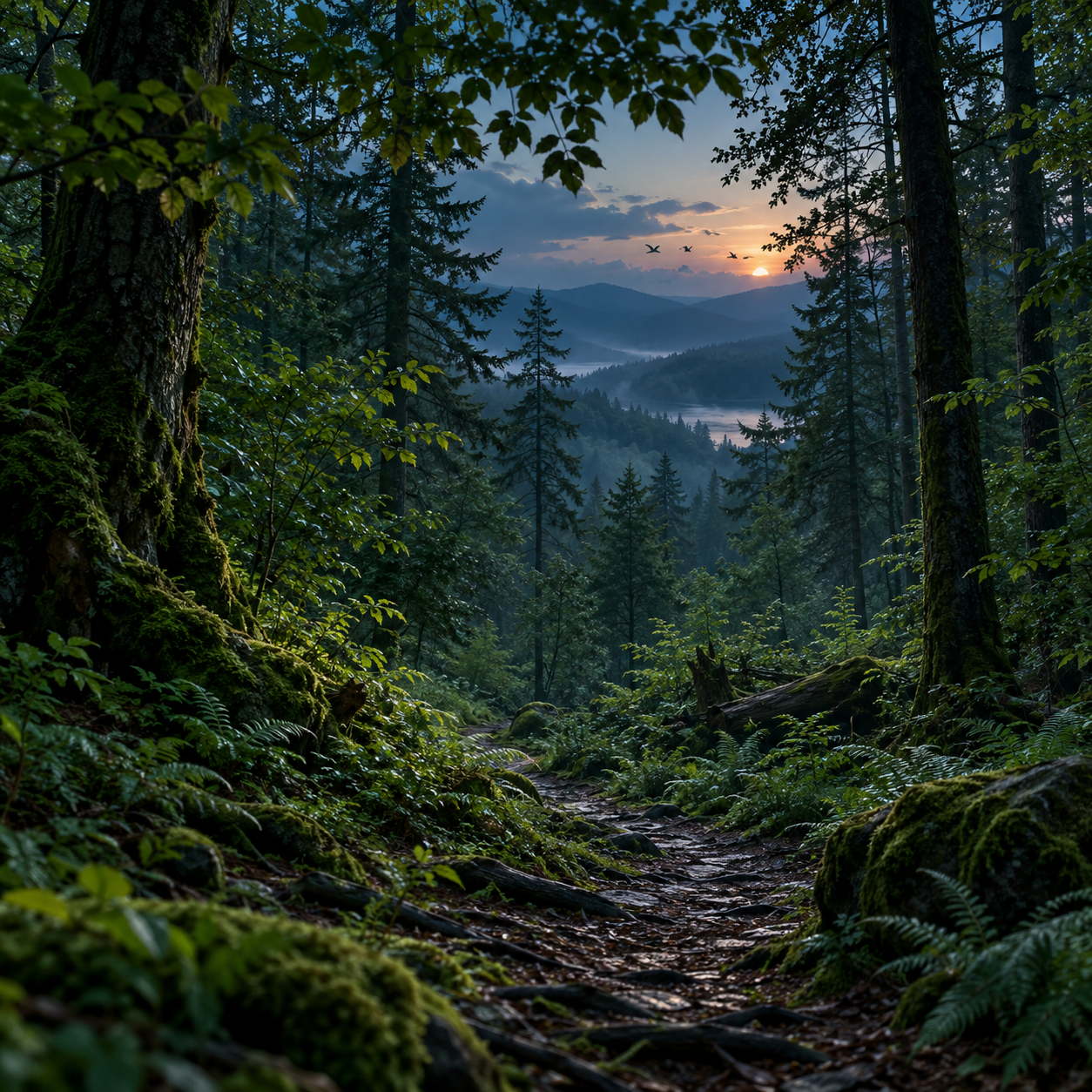 🌲 BOSQUE PROFUNDO, FOLLAJE SUAVE y VIDA LEJANA — 2 H de naturaleza nocturna para dormir episode artwork