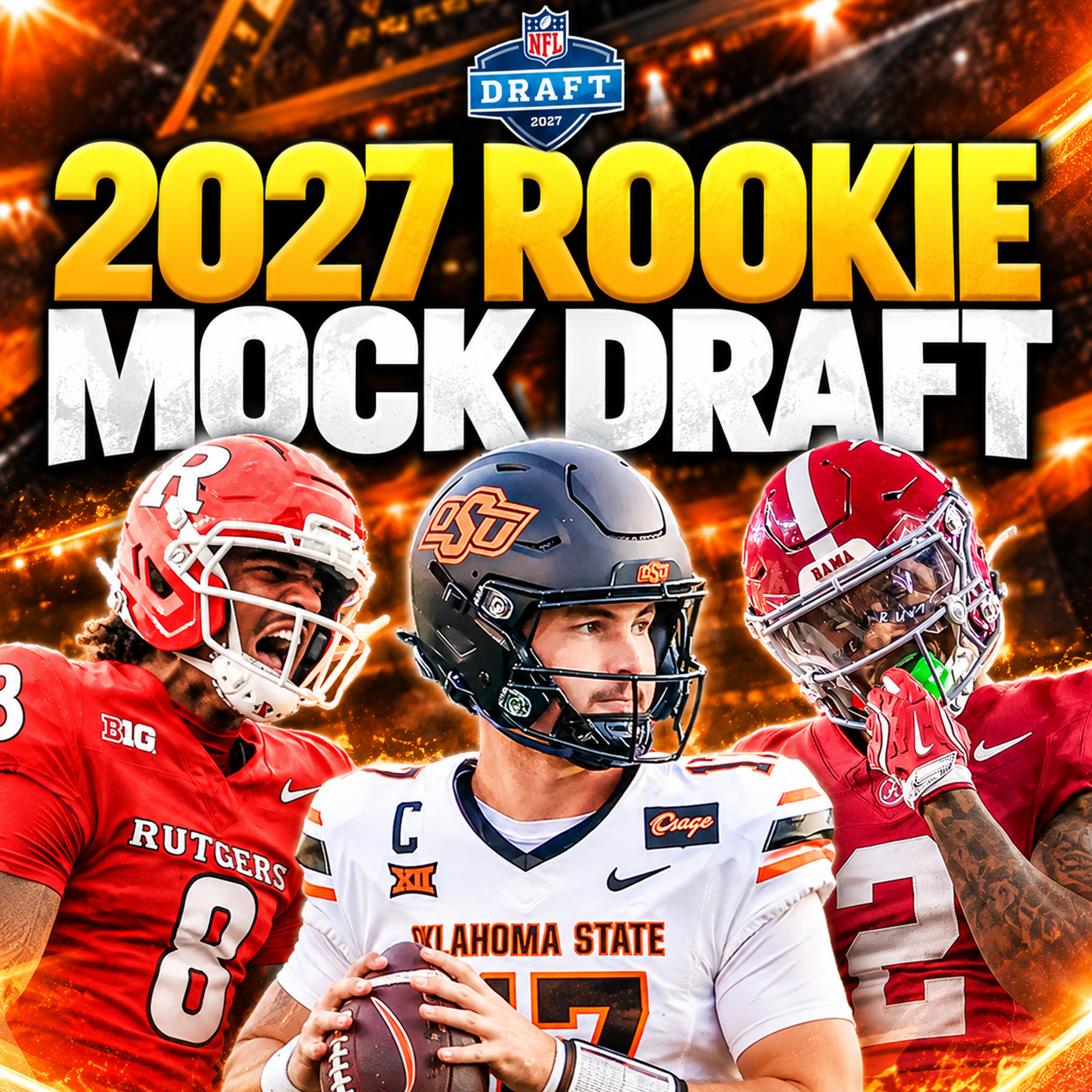 2027 Dynasty Rookie Mock Draft: 3 ROUNDS SUPERFLEX episode artwork