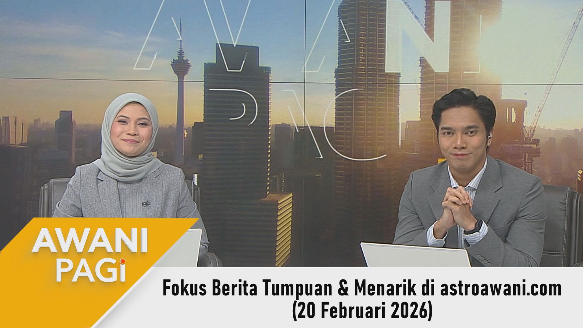 AWANI Pagi: Berita tumpuan & menarik di astroawani.com [20 Februari 2026]