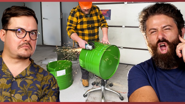These guys REACT to an Incredible old barrel transformation. Watch the master making furniture! episode artwork