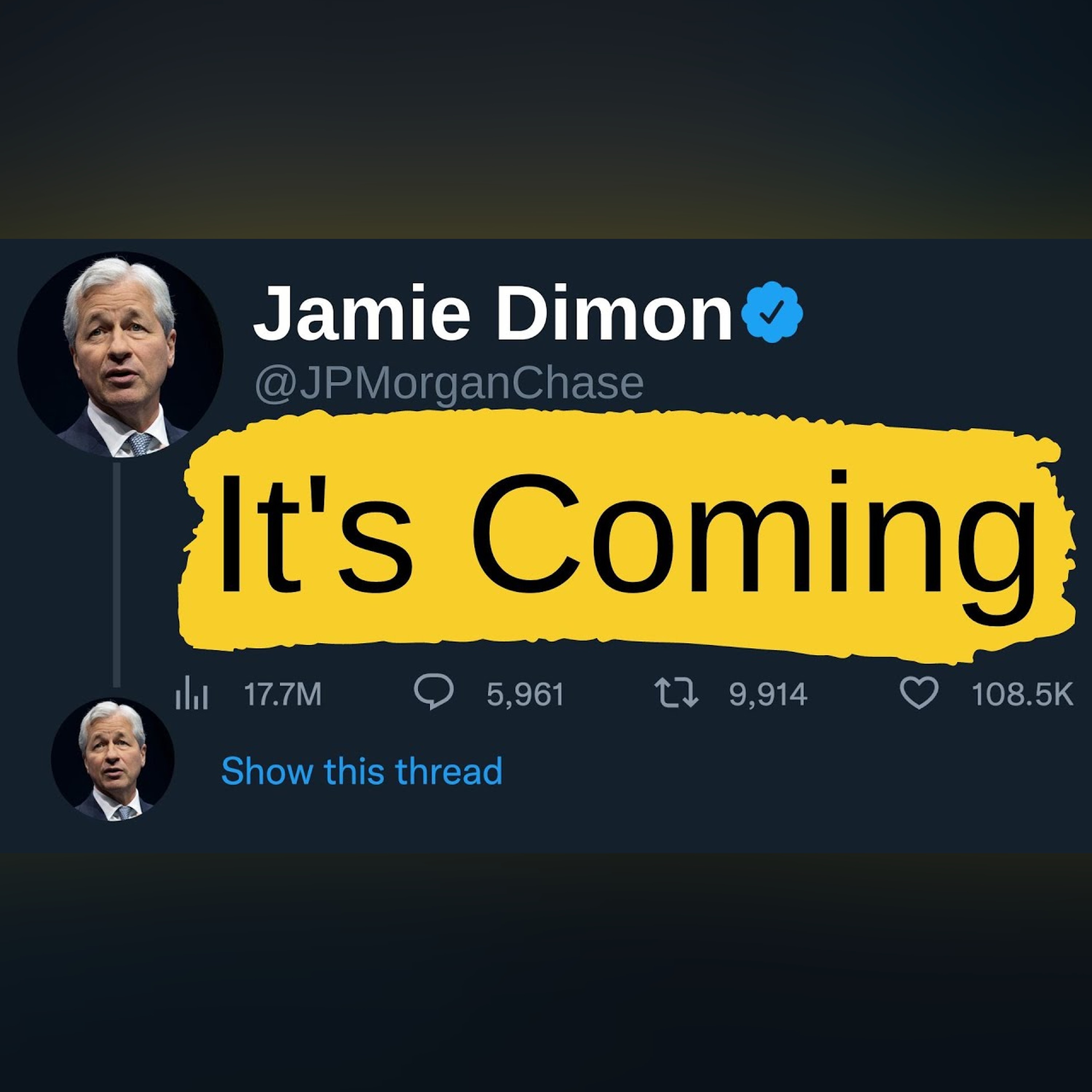 Jamie Dimon’s Frightening Economic Prediction For 2023