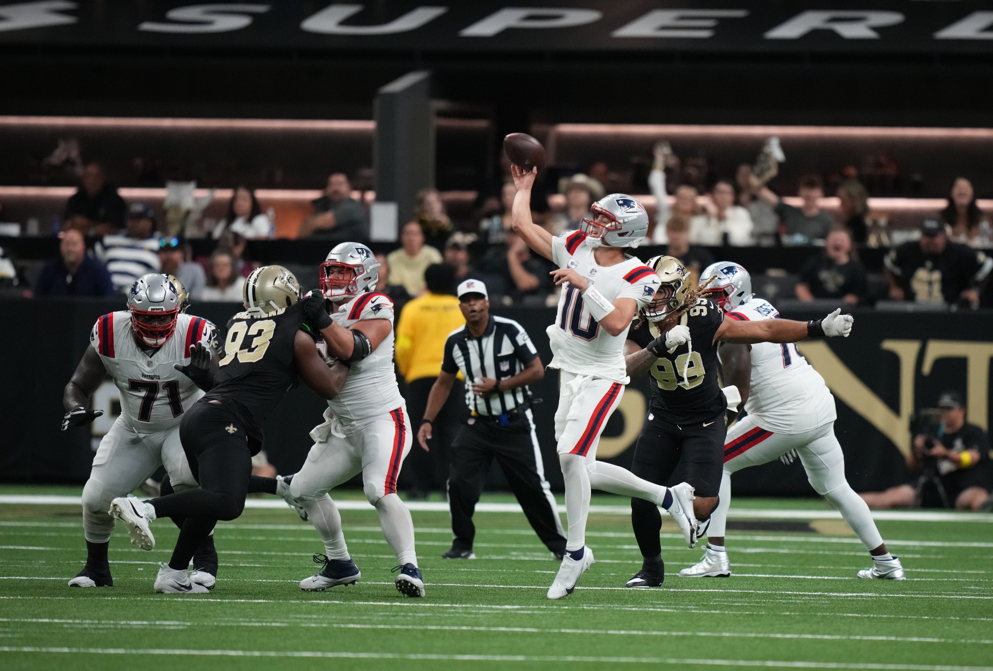 Bedard on Maye's stellar play, run game after Patriots win over Saints with 98.5 The Sportshub