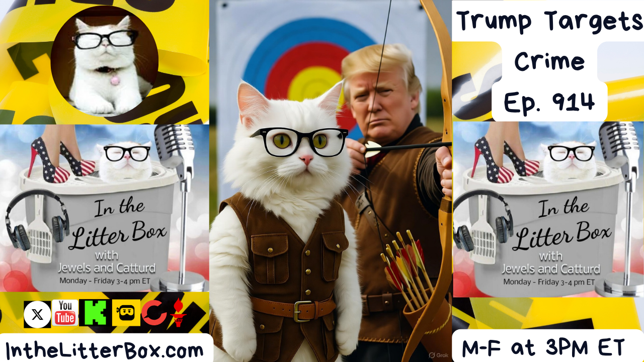 Trump Targets Crime | In the Litter Box w/ Jewels & Catturd – Ep. 914 – 11/3/2025