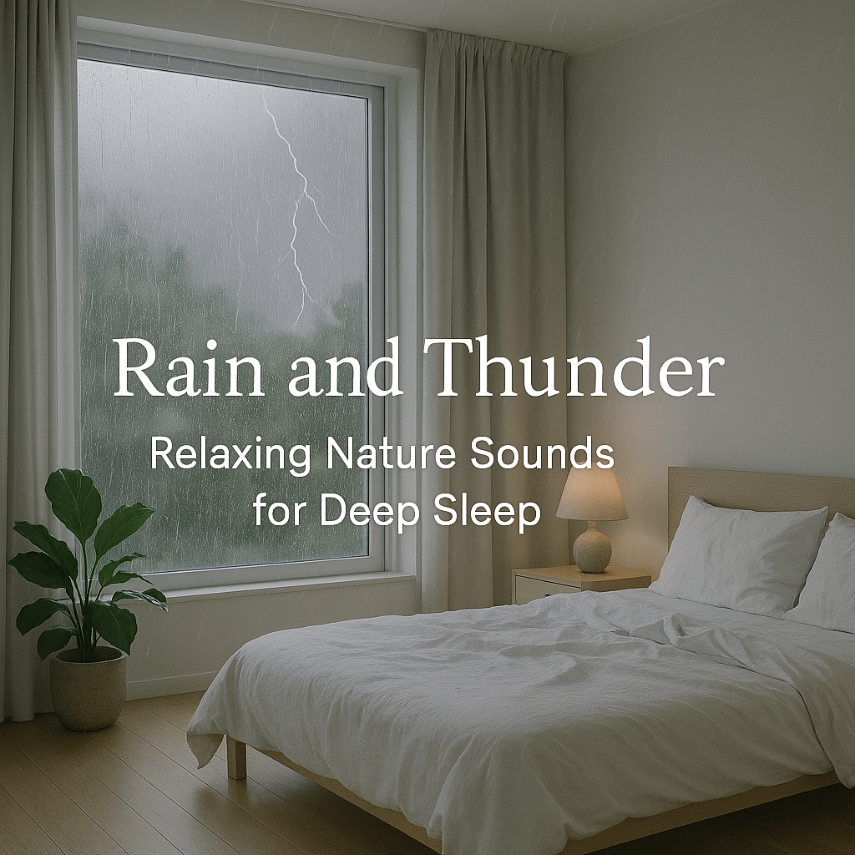 Light Spacious Rain And Thunder 🌧️ | Relaxing Nature Sounds for Deep Sleep