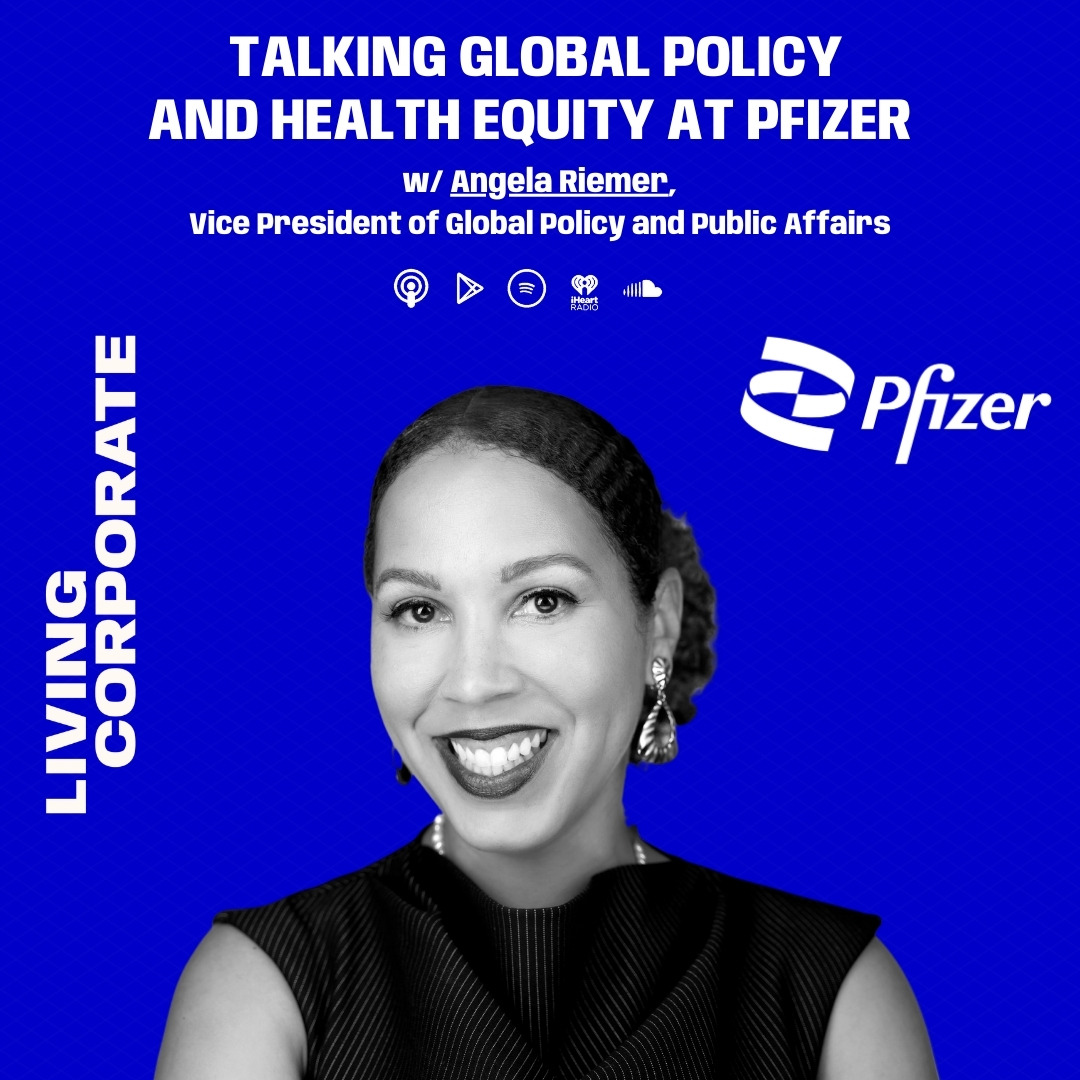 Talking Global Policy and Health Equity at Pfizer (ft. Angela Riemer) episode artwork