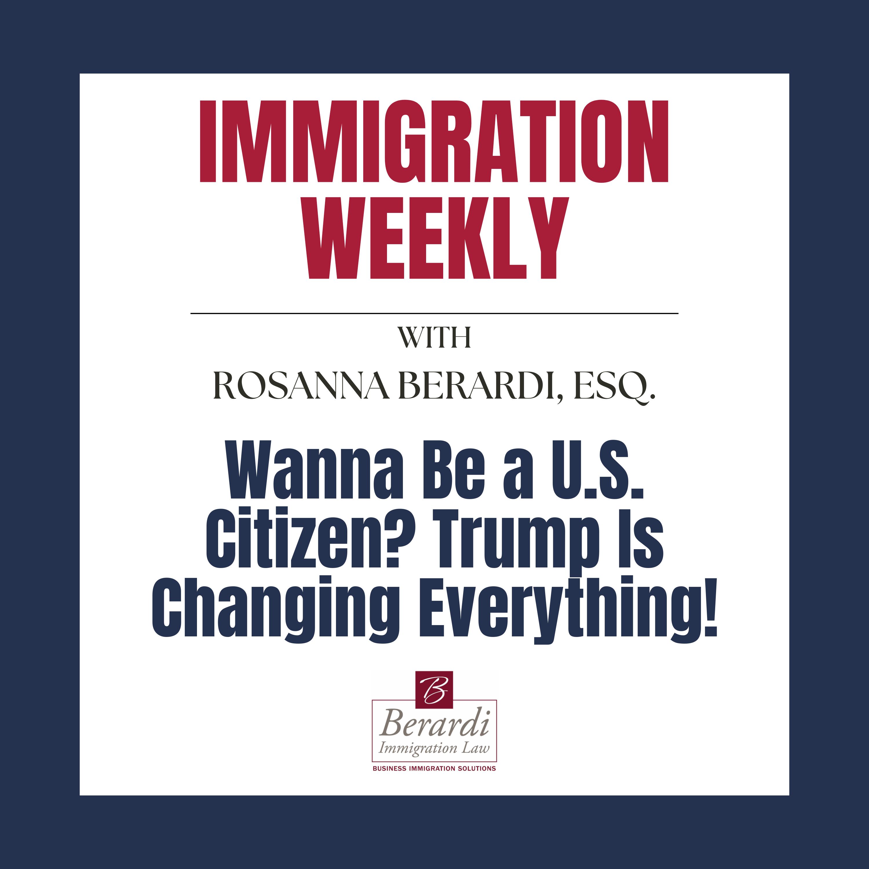 Wanna Be a U.S. Citizen?  Trump Is Changing Everything! episode artwork