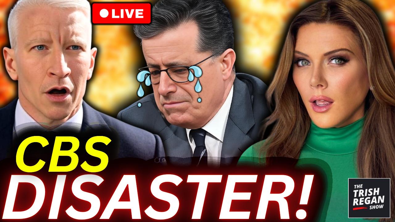 The Trish Regan Show - CBS IMPLODES: Anderson Cooper OUT, Colbert FURIOUS Over FCC Rules