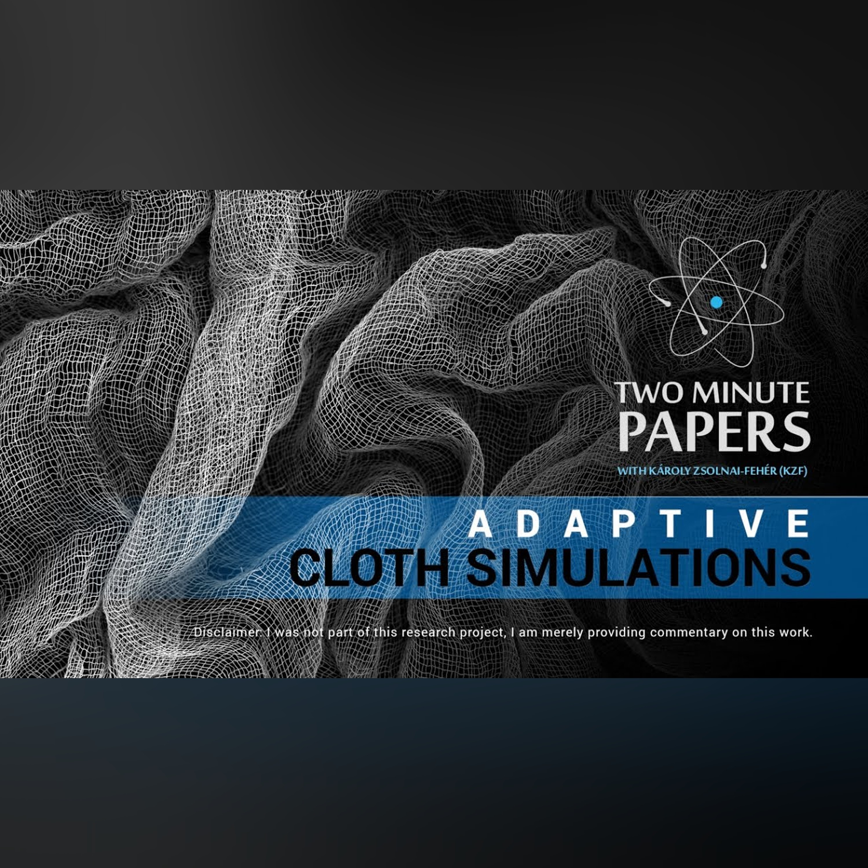 Adaptive Cloth Simulations | Two Minute Papers #14 episode artwork