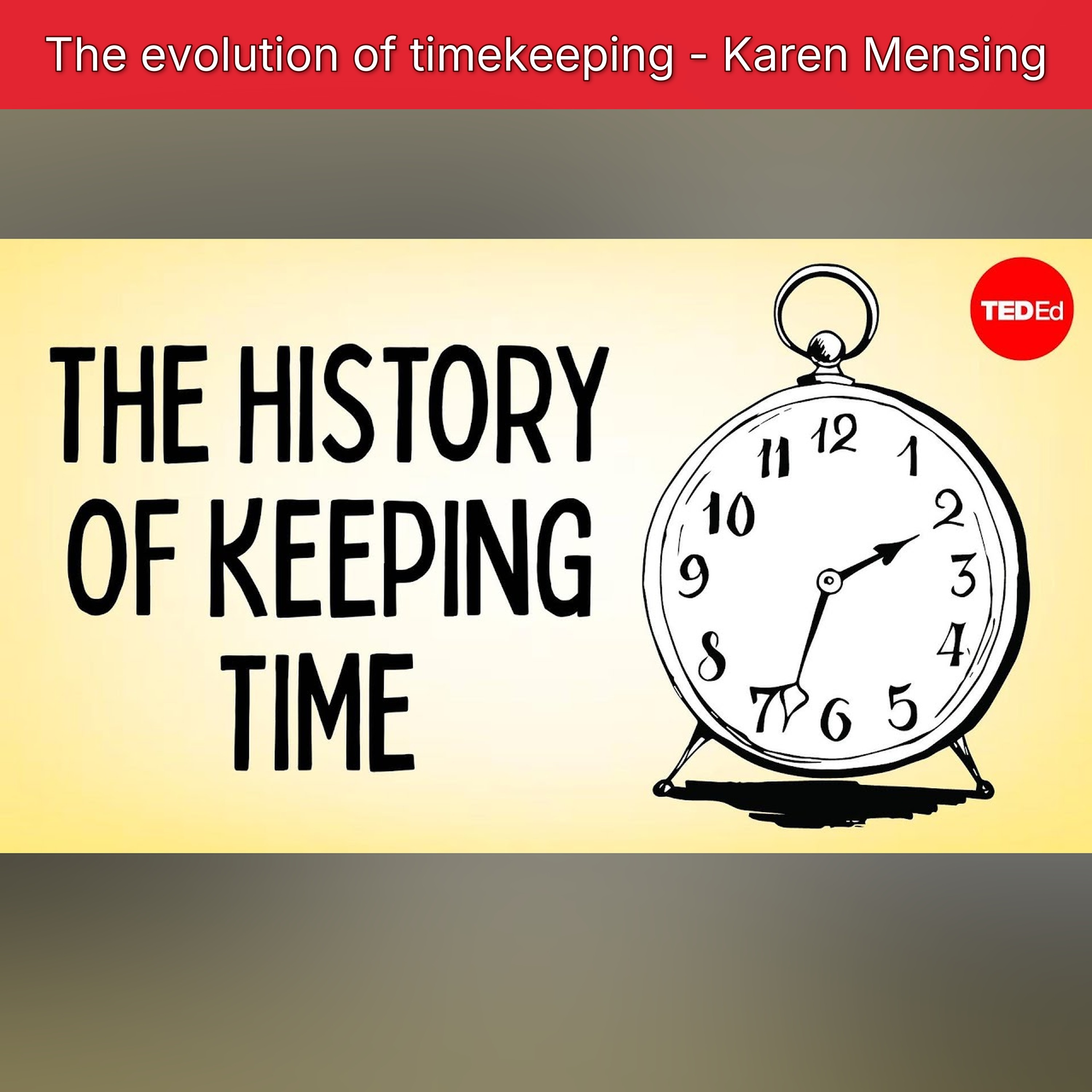 The evolution of timekeeping - Karen Mensing episode artwork
