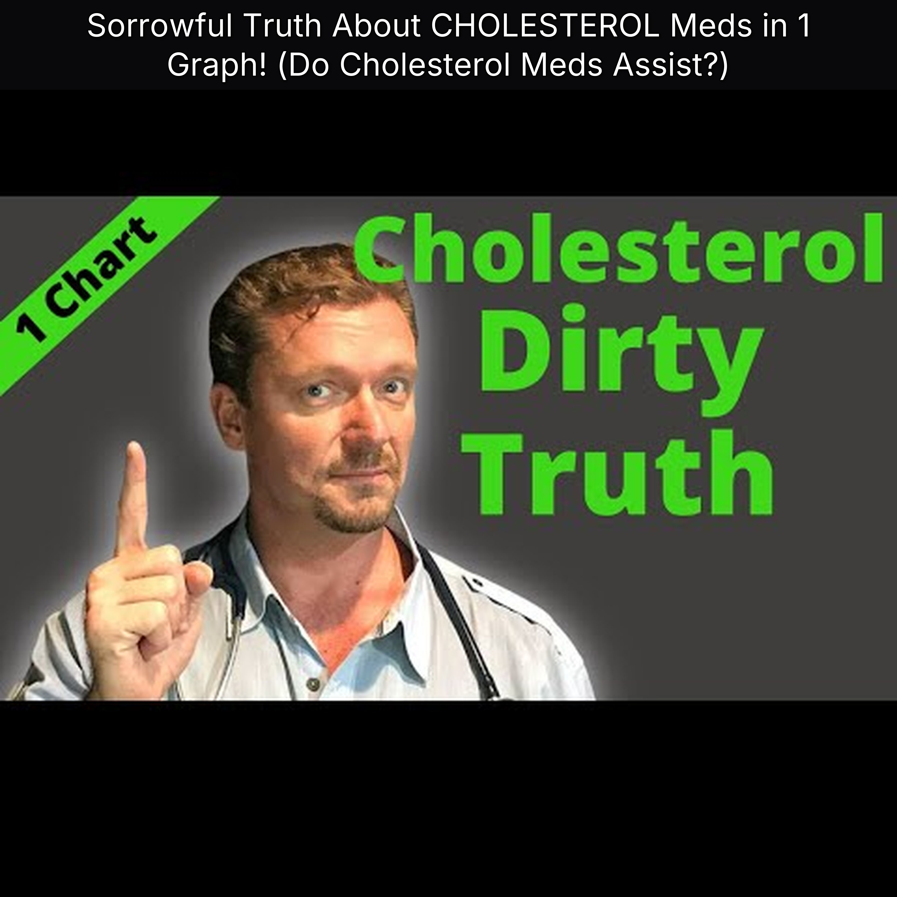 Sorrowful Truth About CHOLESTEROL Meds in 1 Graph! (Do Cholesterol Meds Assist?) episode artwork
