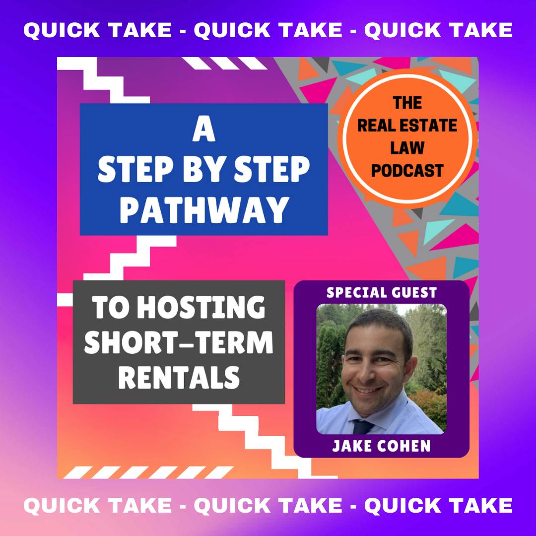 Quick Take - A Step-By-Step Pathway to Hosting Short-Term Rentals with Airbnb Superhost Jake Cohen