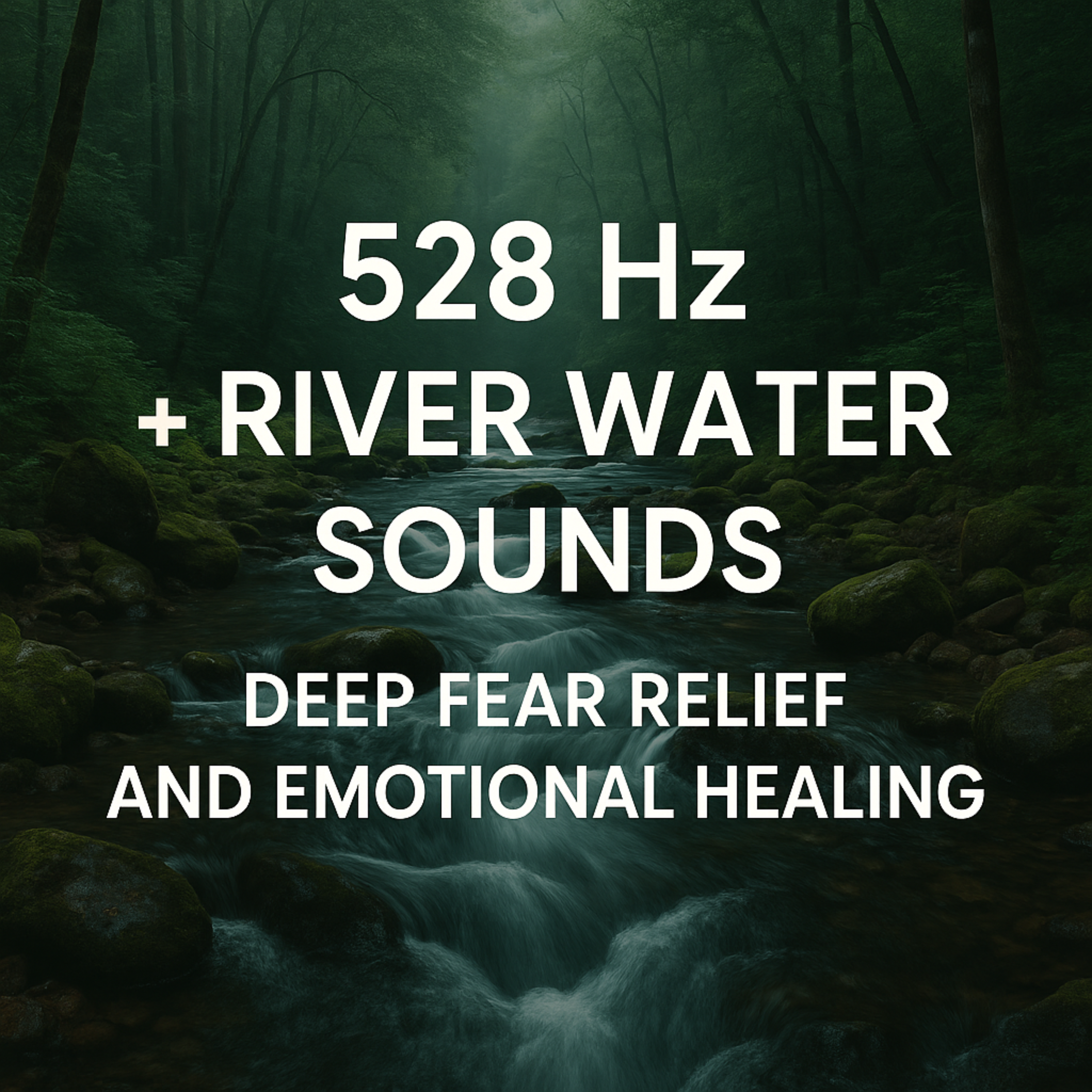 528 Hz + River Water Sounds | Deep Fear Relief and Emotional Healing