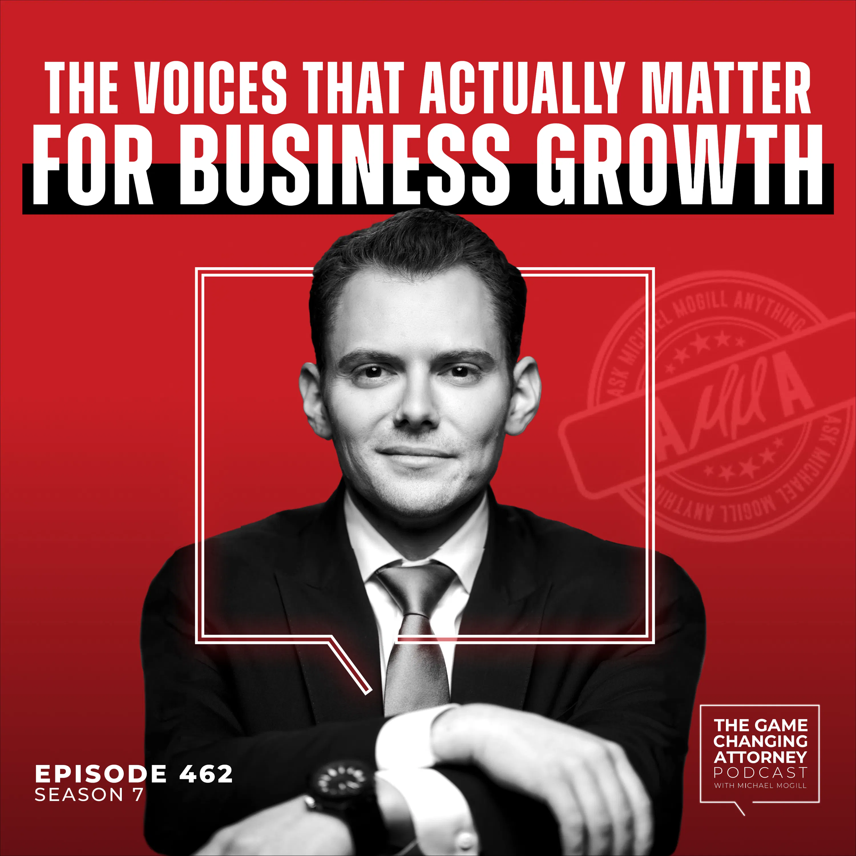 462. AMMA — The Voices That Actually Matter for Business Growth — The Game Changing Attorney Podcast with Michael Mogill cover