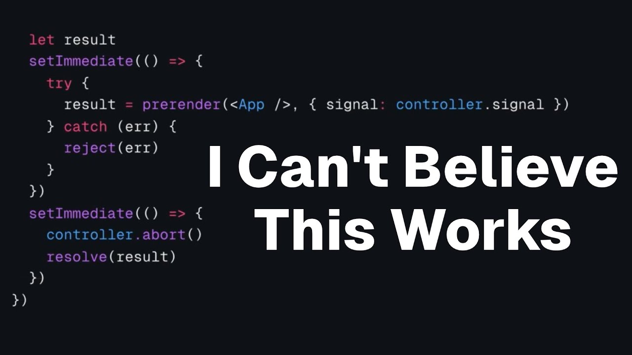 This magic hack makes Next.js possible | Theo - t3․gg