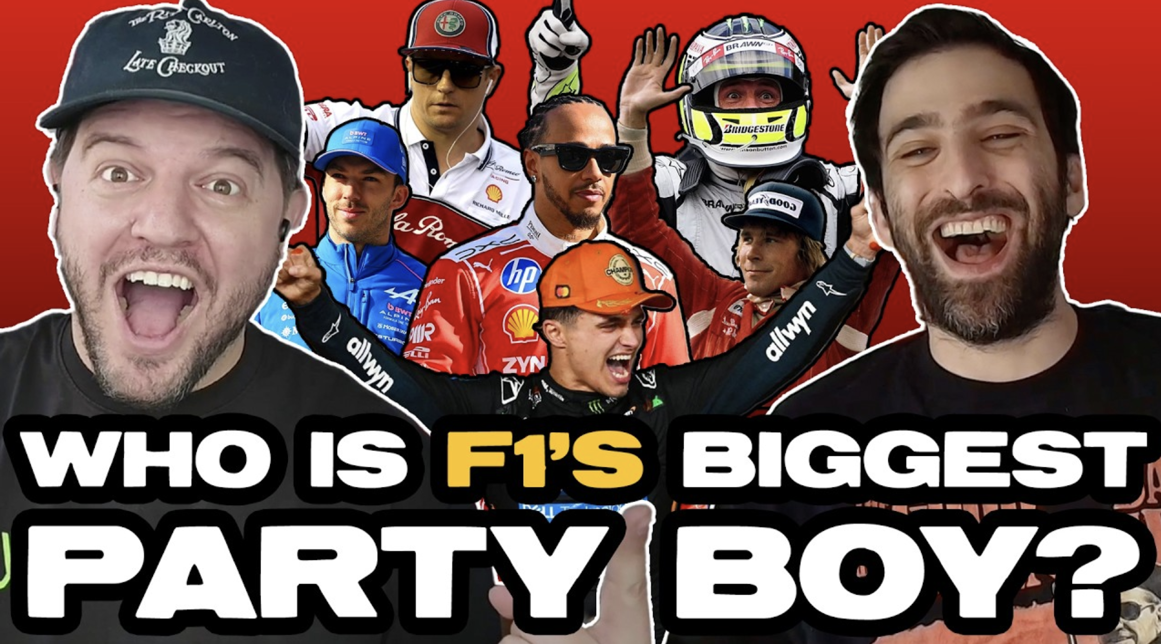 RANKING THE TOP PARTY BOYS OF F1 | The Red Flags Podcast