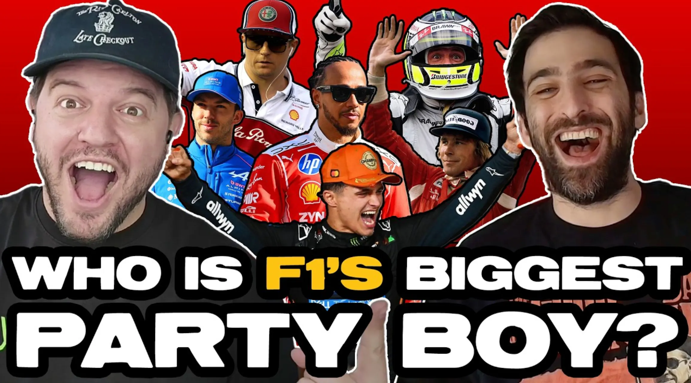 RANKING THE TOP PARTY BOYS OF F1 | The Red Flags Podcast