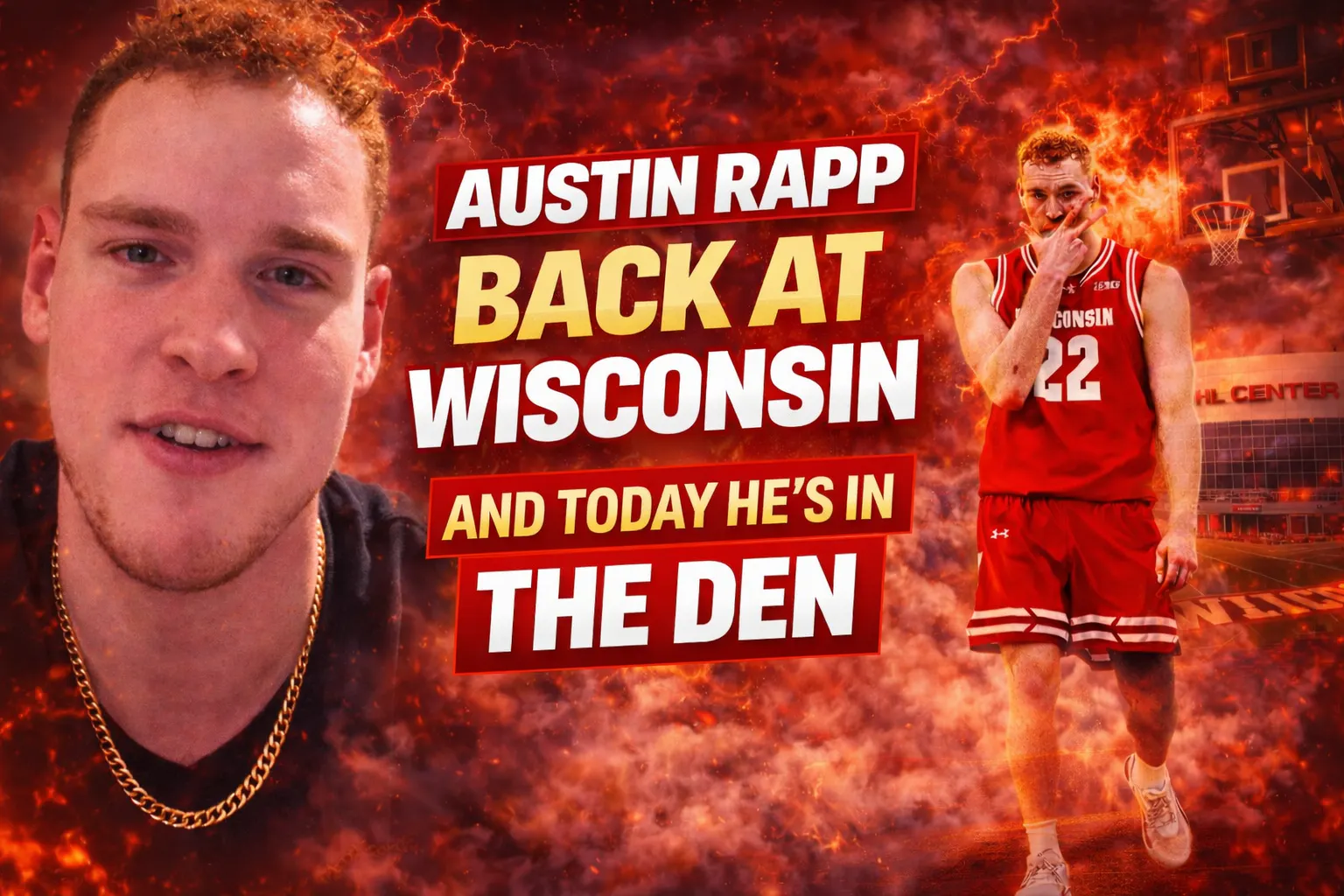 Austin Rapp Is Staying at Wisconsin | Badger Forward Joins the Den episode artwork