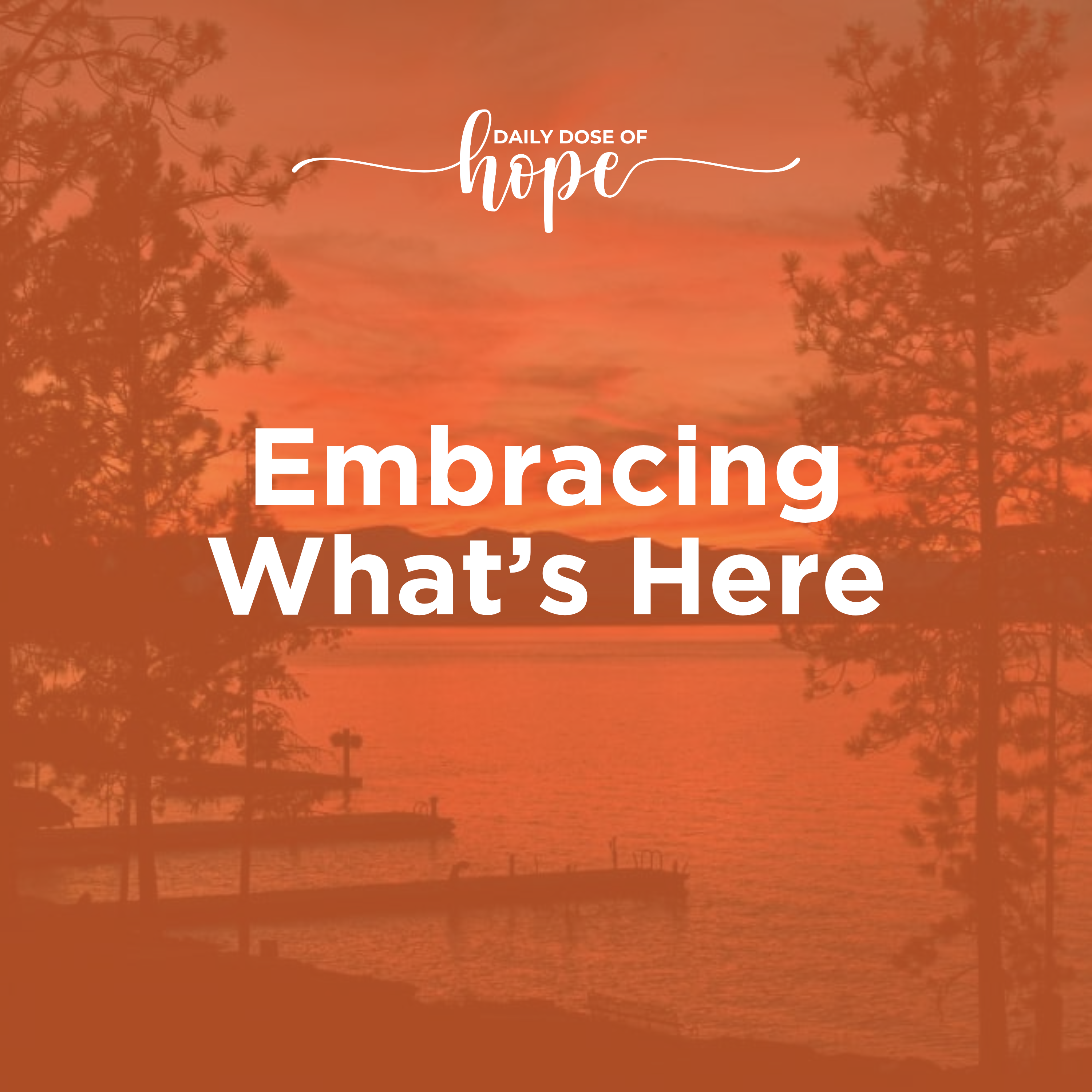 Embracing What’s Here
