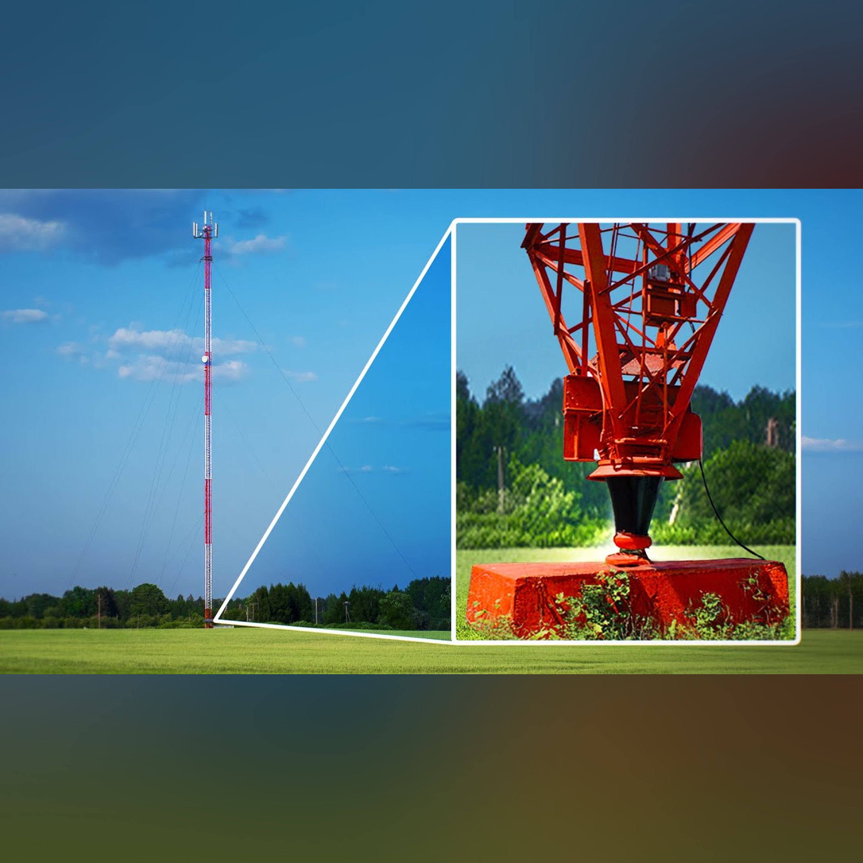 The Bizarre Bases of Antenna Towers