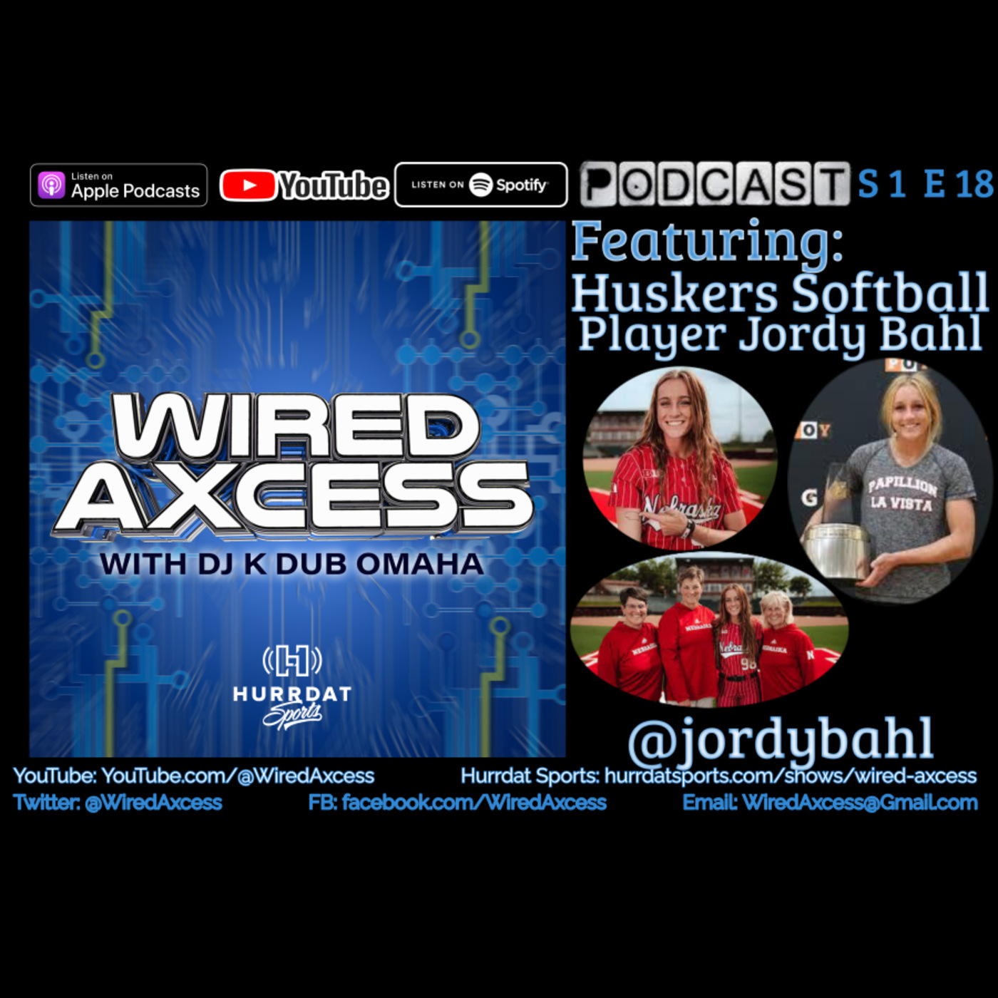 S 1 E 18 - Husker Softball Player Jordy Bahl - Making Life Decisions On and Off The Diamond episode artwork