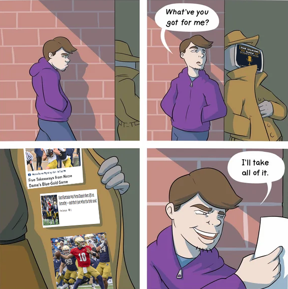 All that's blue is now gold for Notre Dame Football episode artwork