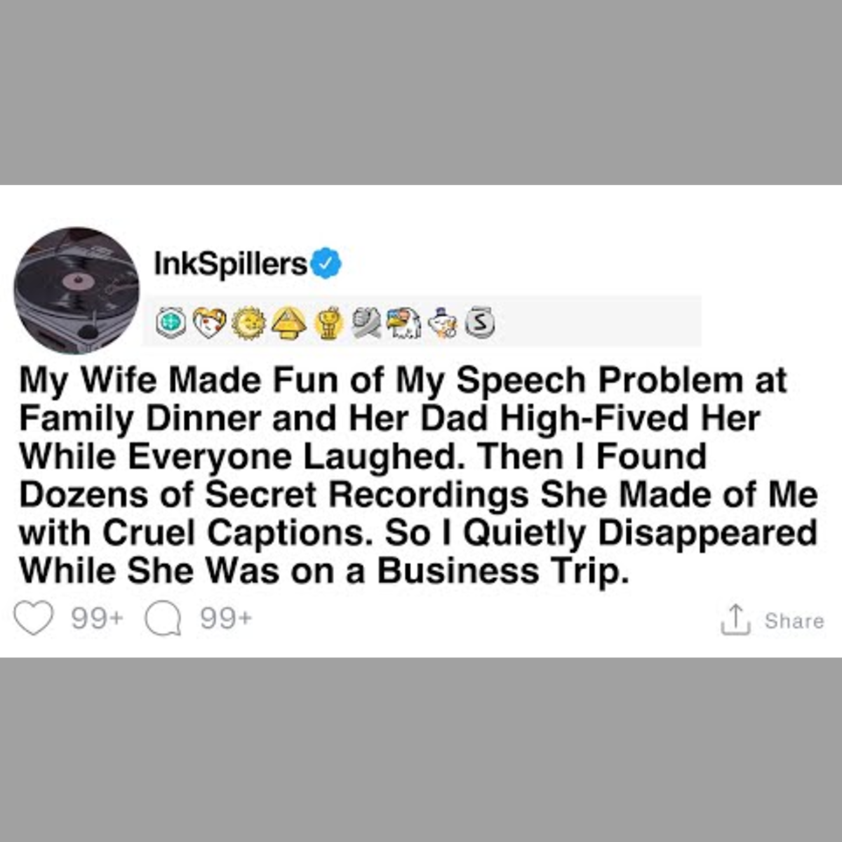 When My Wife Mocked My Speech Issue at Dinner
