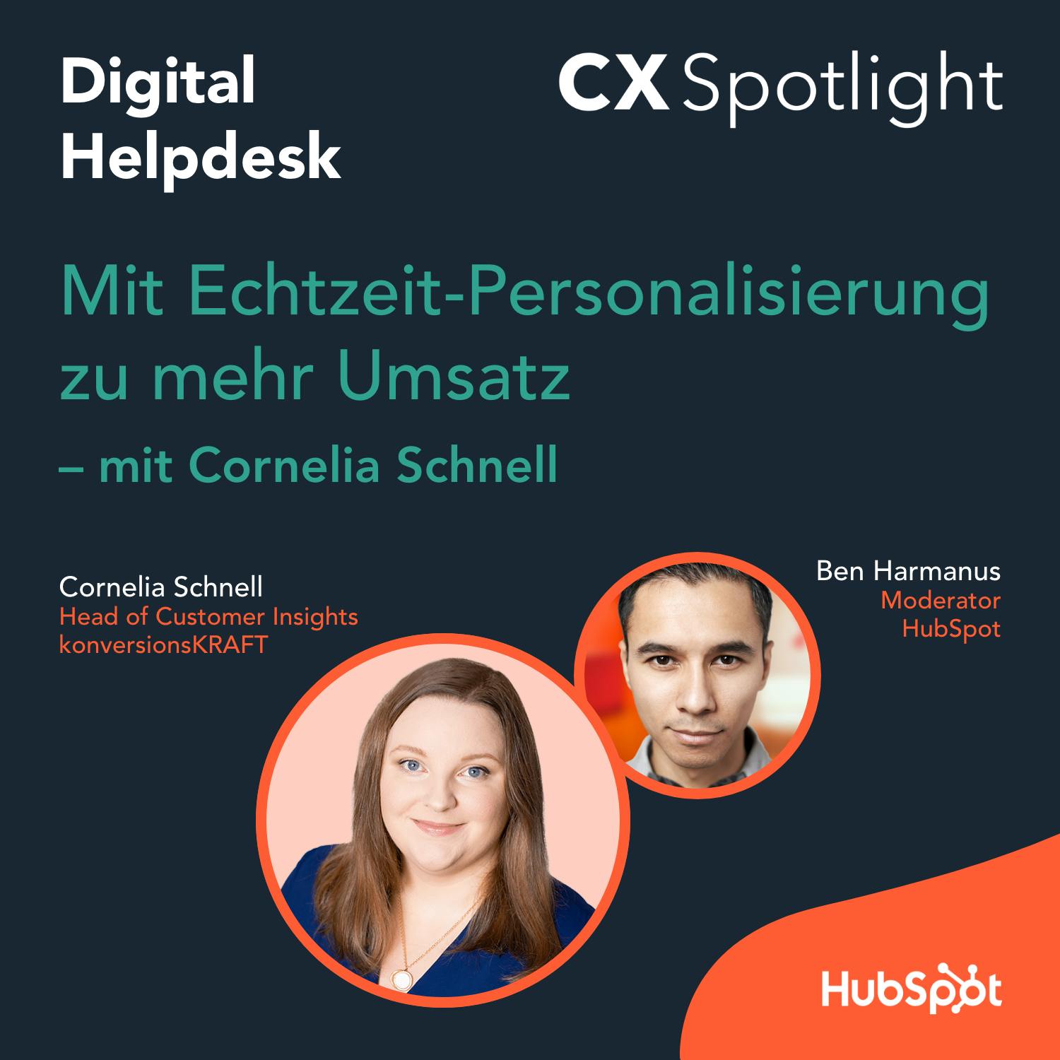 #135 CX Spotlight: Mit Echtzeit-Personalisierung zu mehr Umsatz mit Cornelia Schnell von konversionskRAFT