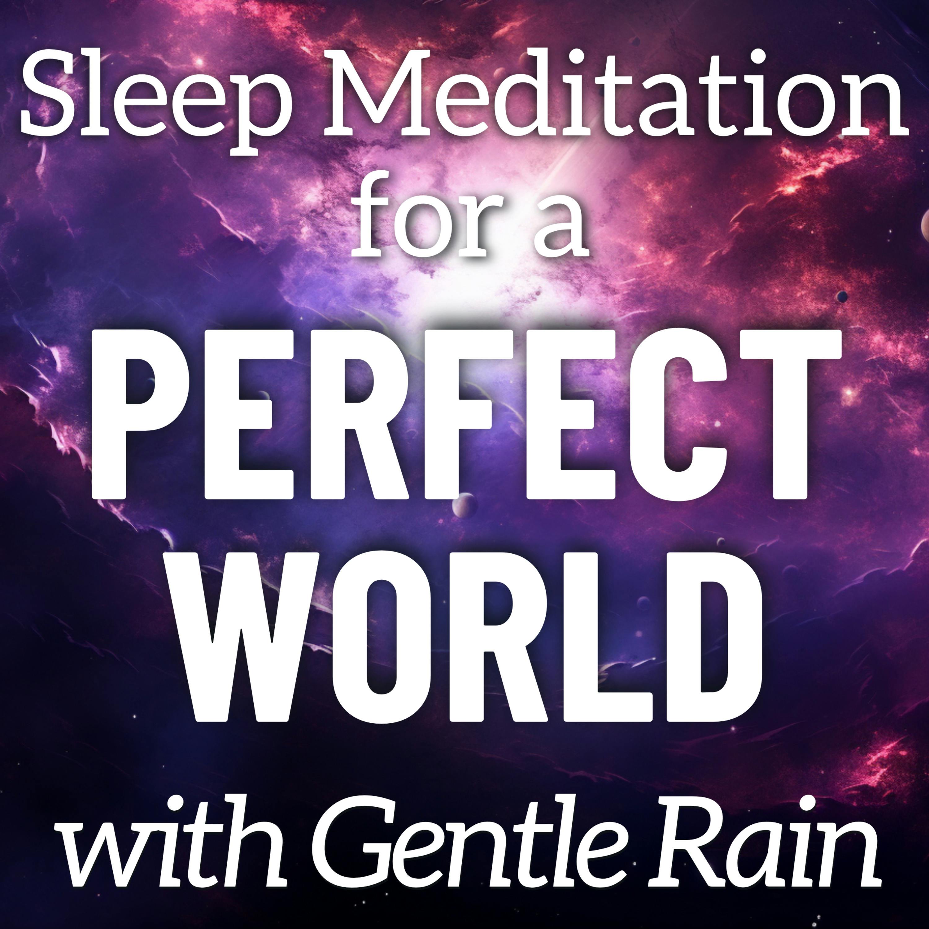 Sleep Meditation to Imagine a Perfect World - with the Sound of Gentle Rainfall