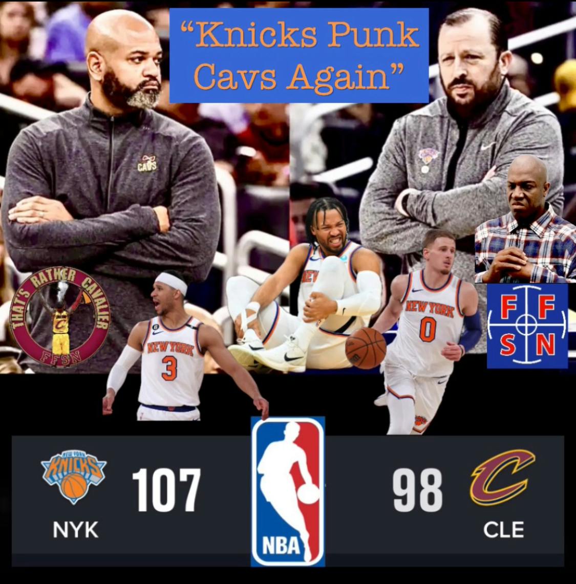 “Knicks Punk Cavs Again”