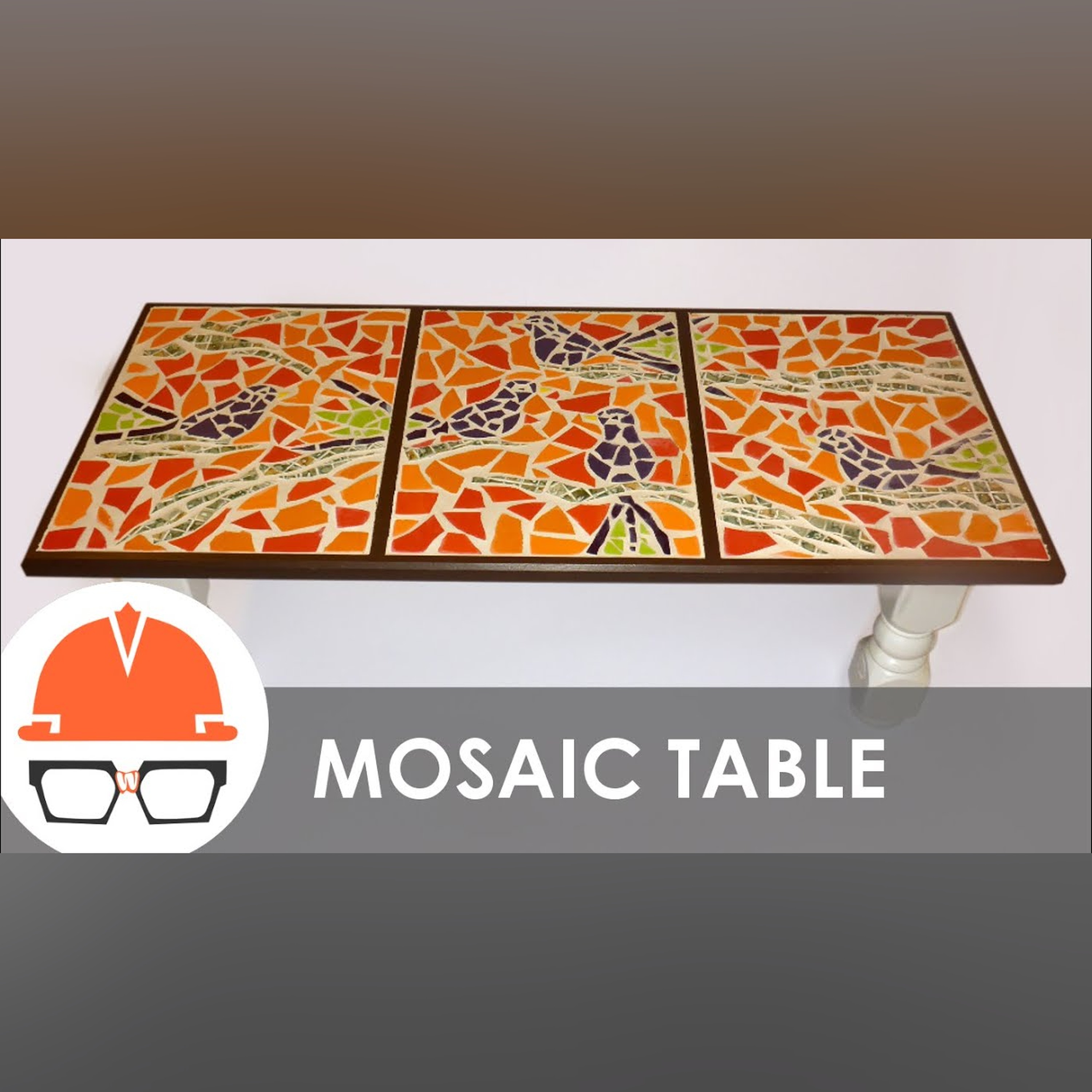 Building a tile mosaic coffee table