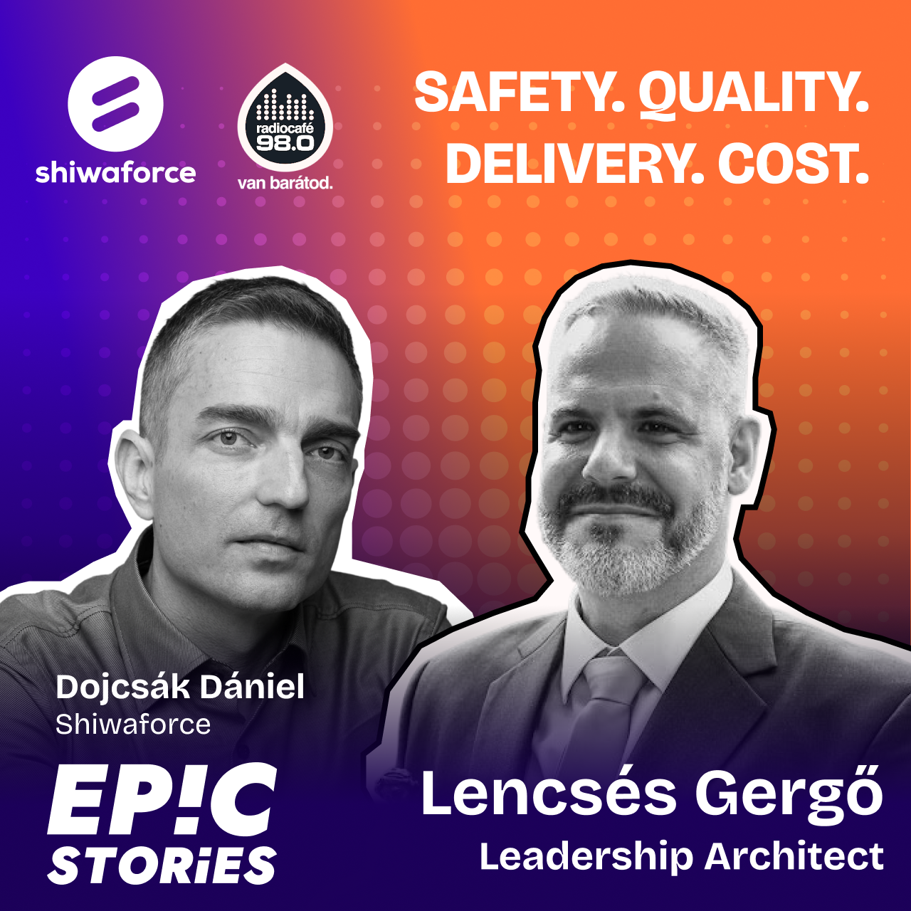 Lencsés Gergő (vezetői tanácsadó):  Safety. Quality. Delivery. Cost.